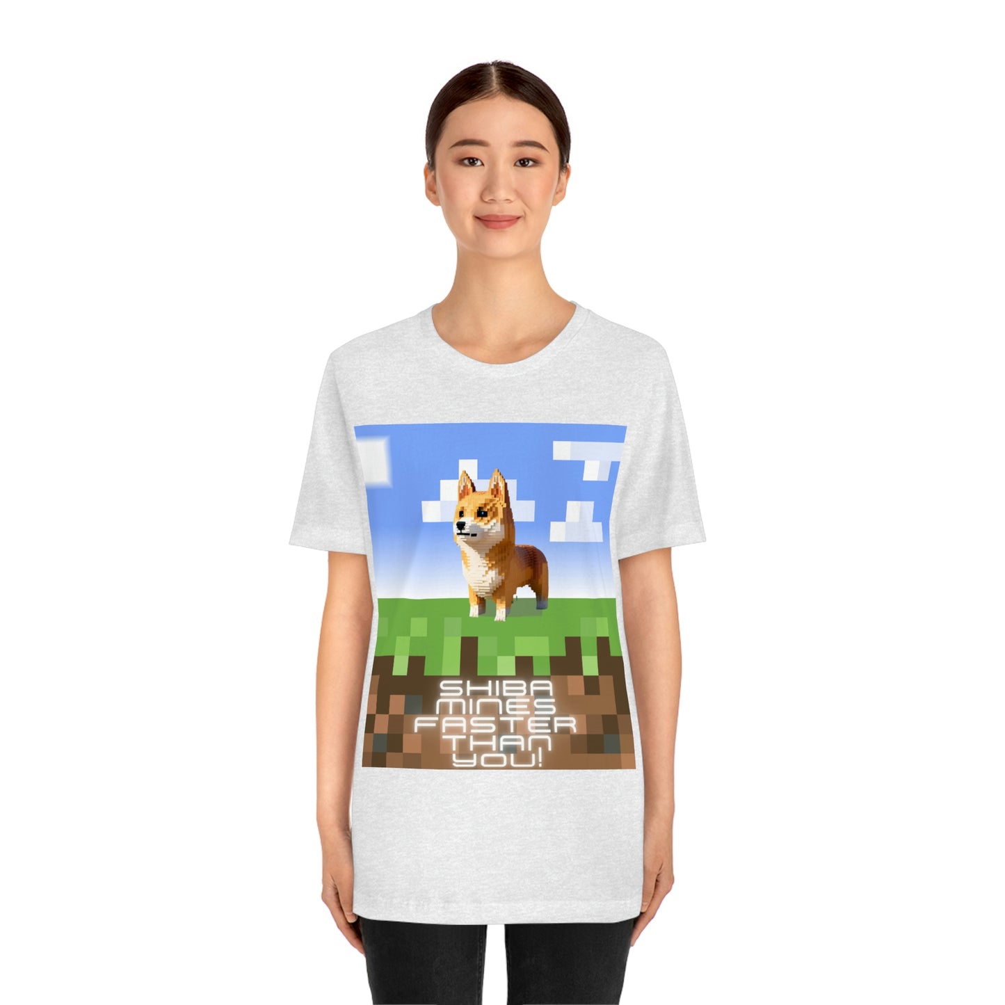 Shiba Mines Faster | Unisex Jersey Short Sleeve Tee