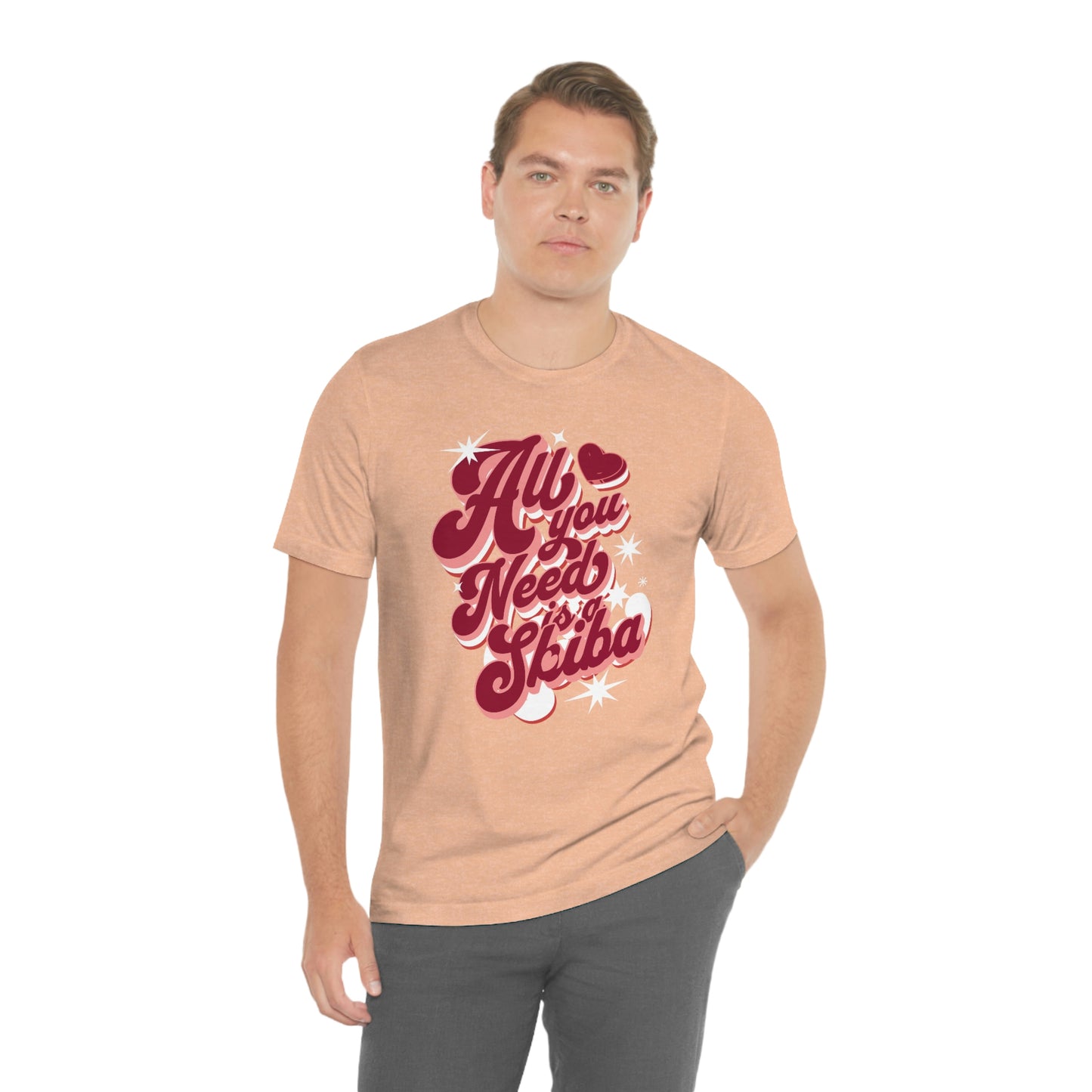 Comfy Shiba Love T-Shirt with "All You Need is a Shiba" Design - Perfect Gift for Shiba Lovers!