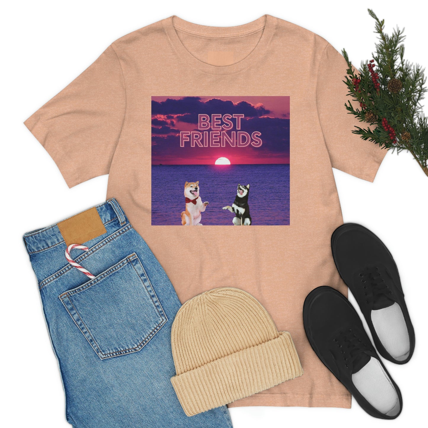 Best Friends | Shiba Inu's | Unisex Jersey Short Sleeve Tee