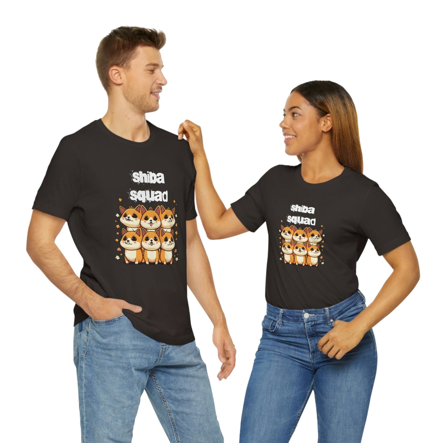 Shiba Squad Graphic Tee - Soft Cotton & Quality Print - Perfect for Shiba Inu Lovers