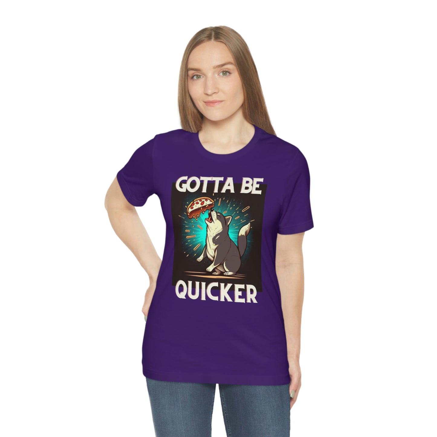 Gotta Be Quicker | Shiba Inu | Unisex Jersey Short Sleeve Tee