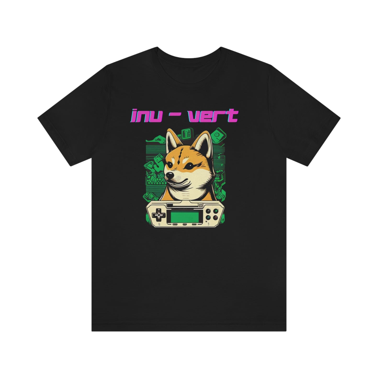 Inu - Vert Shiba Inu Funny Gamer Tshirt | Dog Owner Top