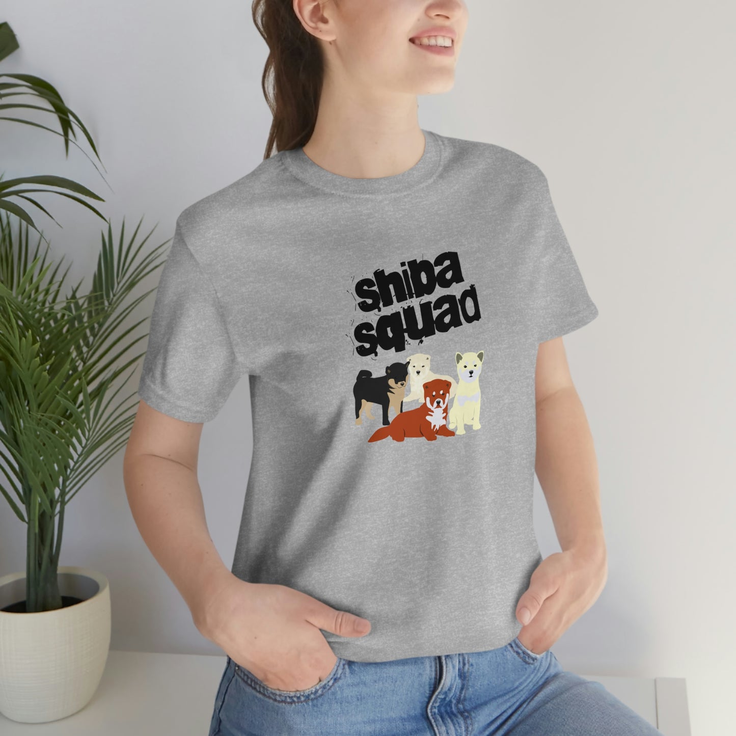 Unleash Your Inner Shiba Squad with Our Adorable T-Shirt Featuring 3 Cute Shiba Inus!