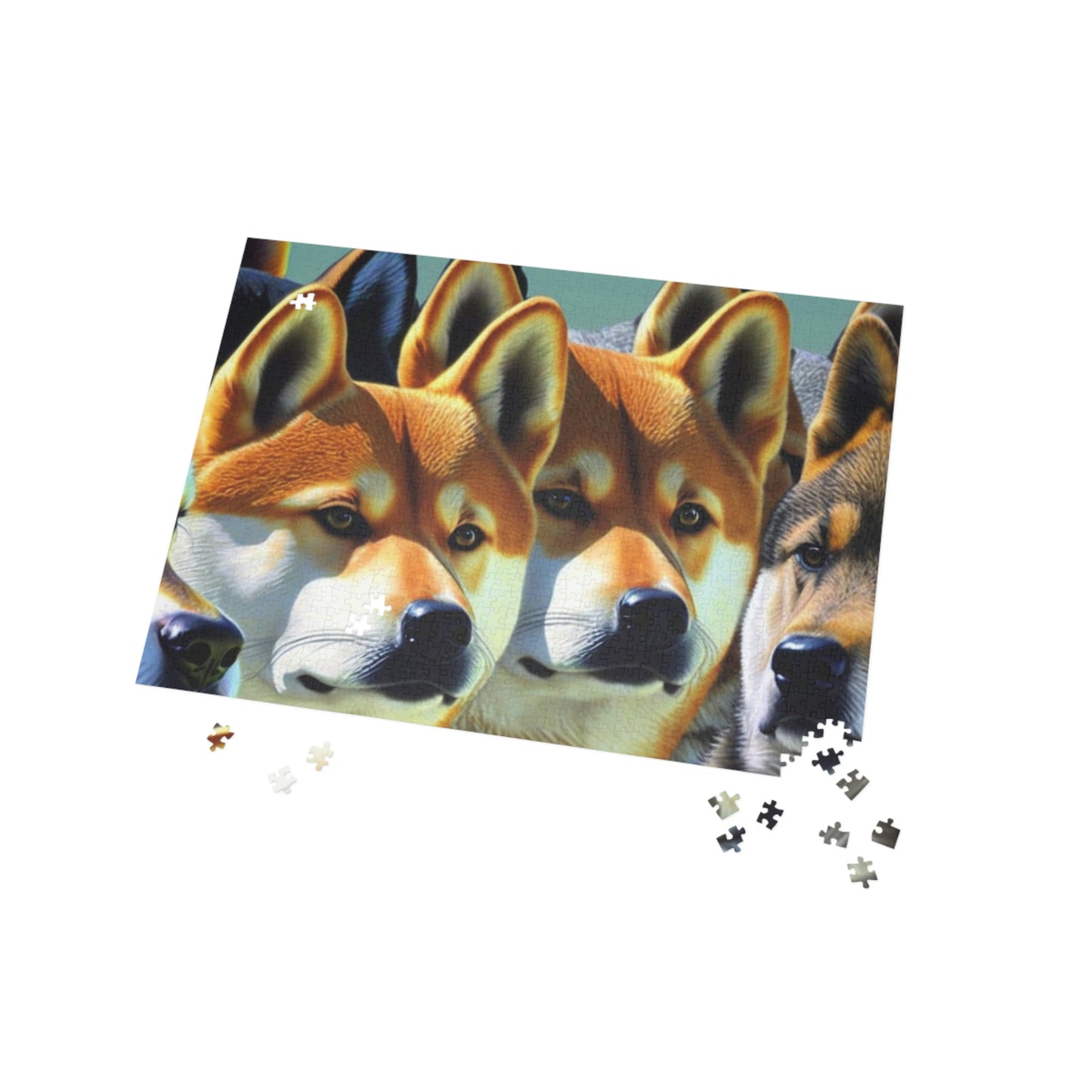 1000 Piece Shiba Inu Puzzle - Great Gift Idea - Any Dog or Shiba Lover Will Love This - High Quality Art Print