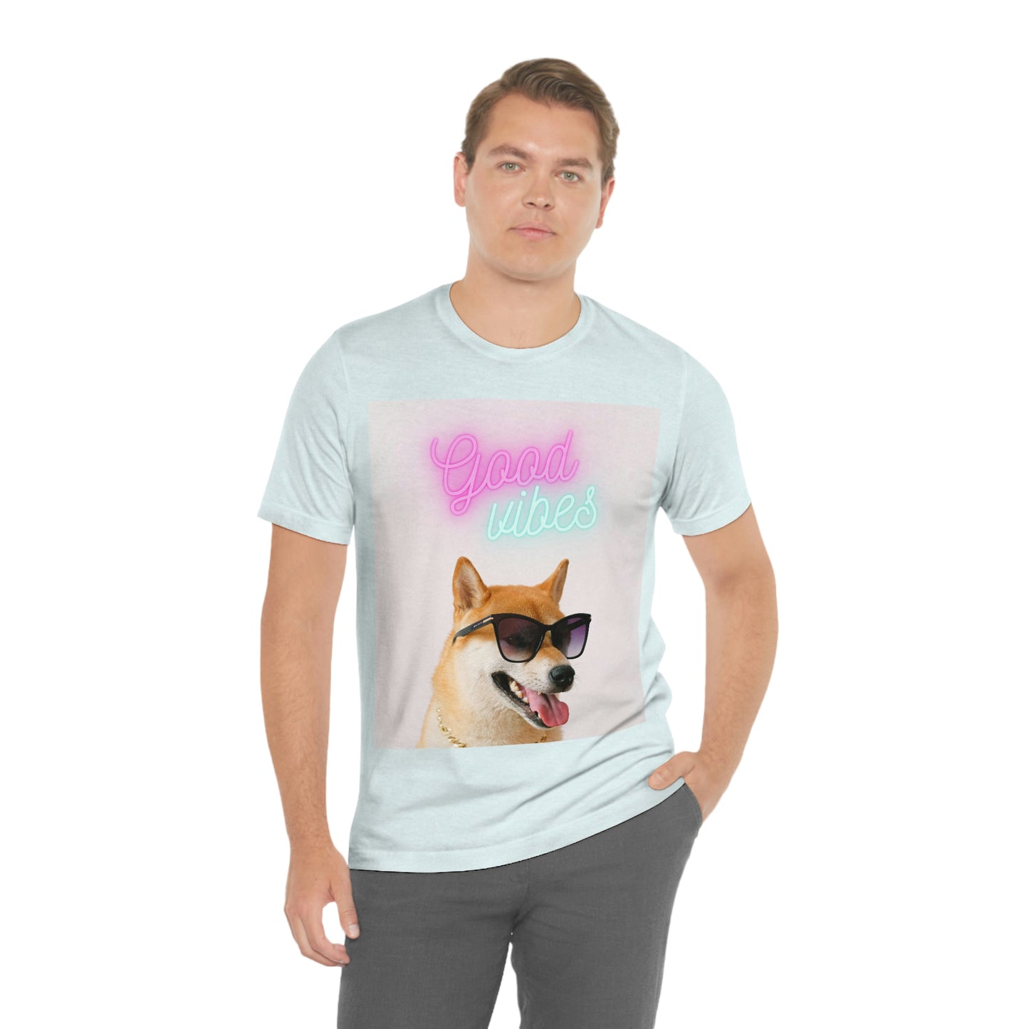 Good Vibes | Shiba Inu | Unisex Jersey Short Sleeve Tee