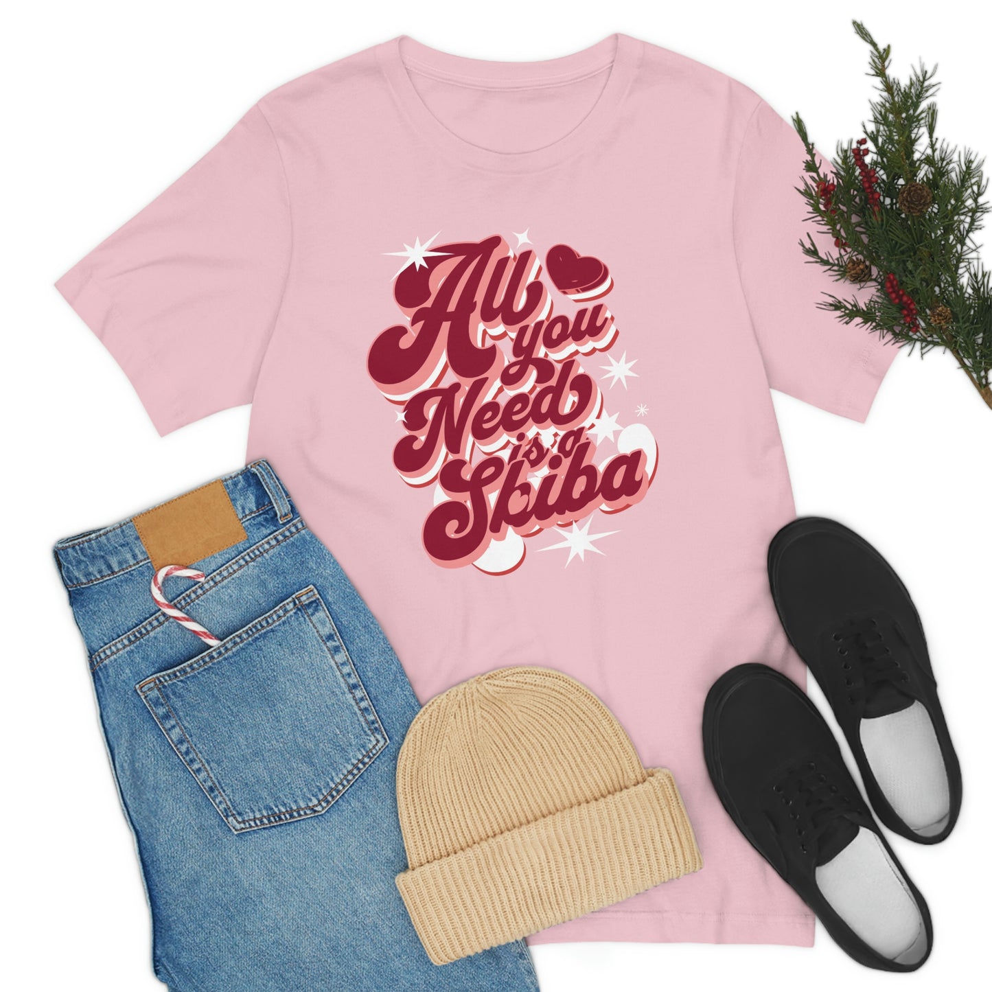 Comfy Shiba Love T-Shirt with "All You Need is a Shiba" Design - Perfect Gift for Shiba Lovers!