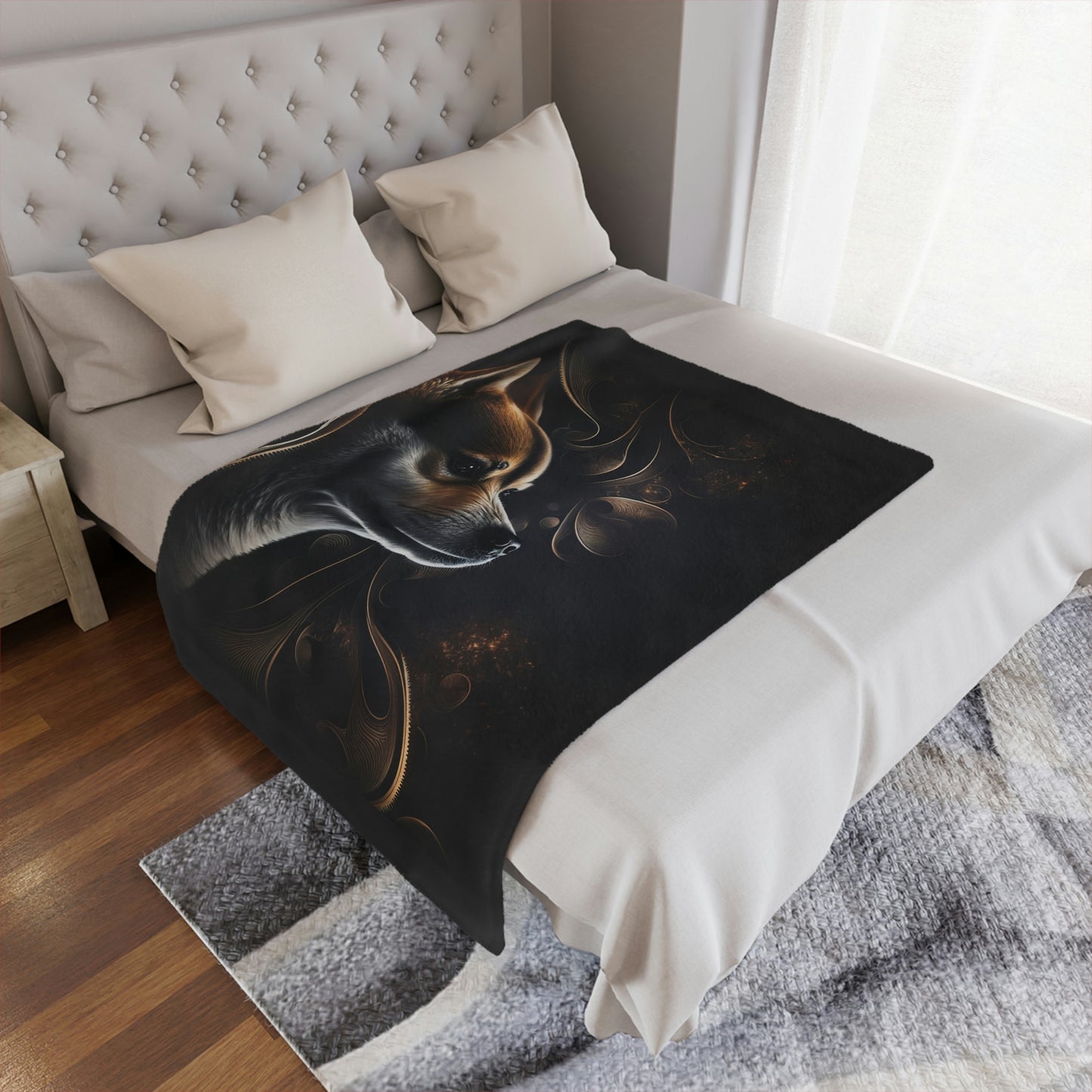 Mystical Minky Shiba Blanket