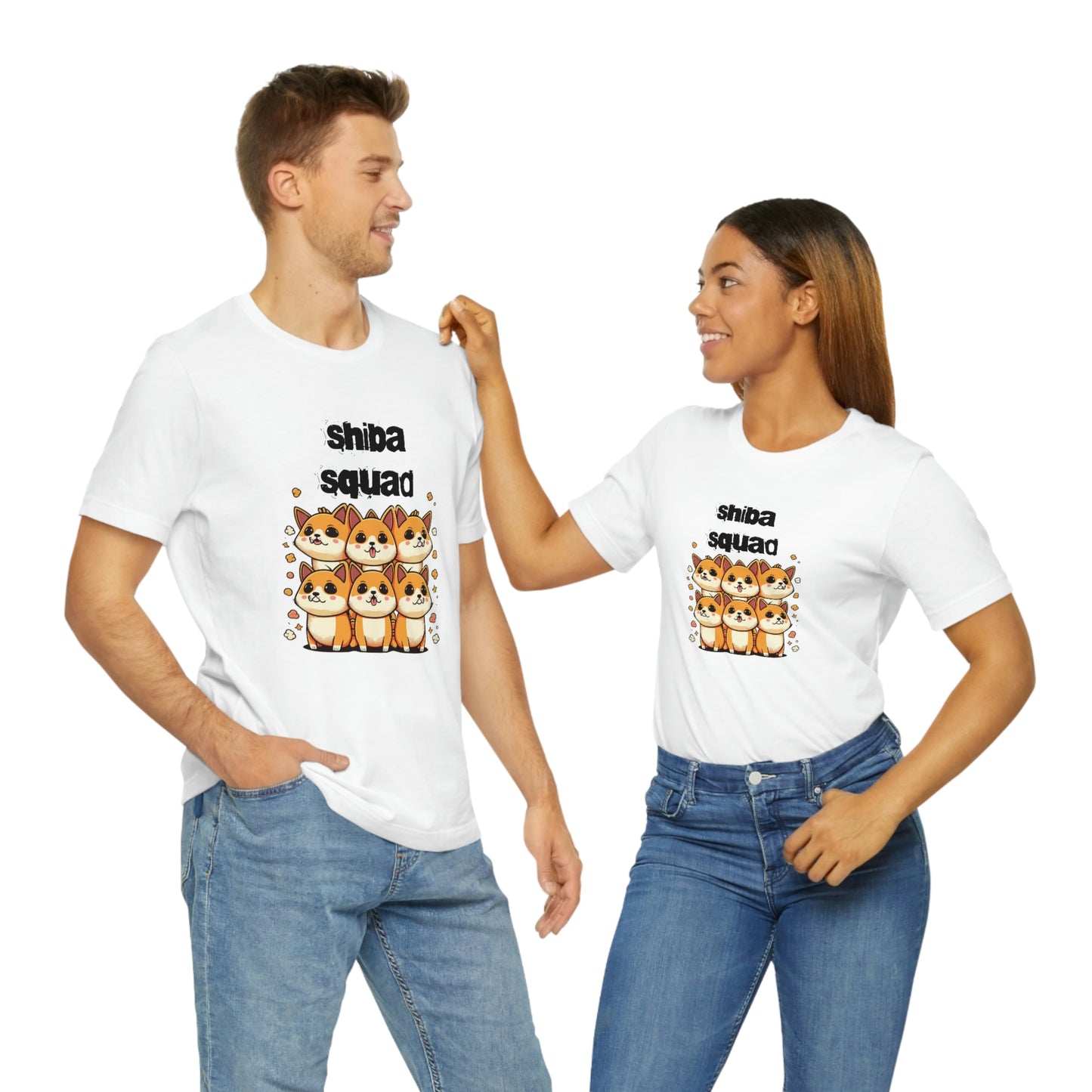 Shiba Squad Graphic Tee - Soft Cotton & Quality Print - Perfect for Shiba Inu Lovers