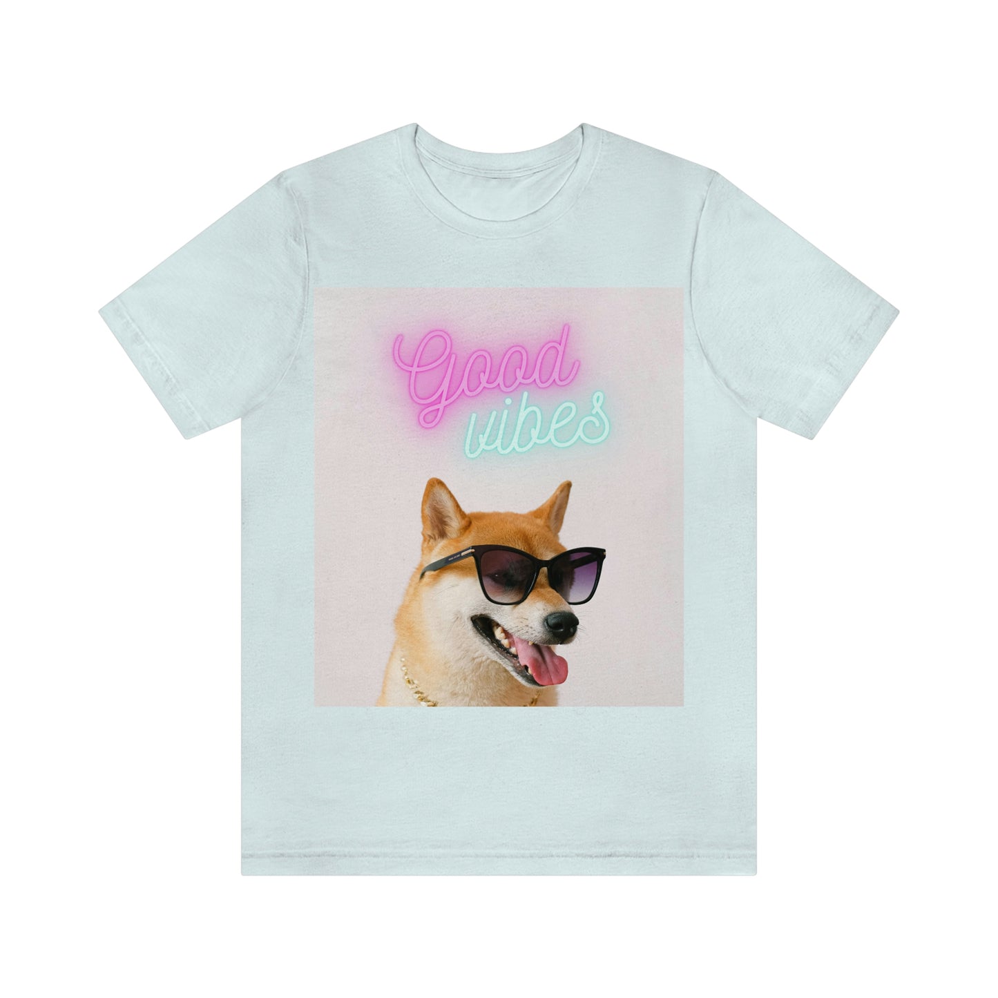 Good Vibes | Shiba Inu | Unisex Jersey Short Sleeve Tee