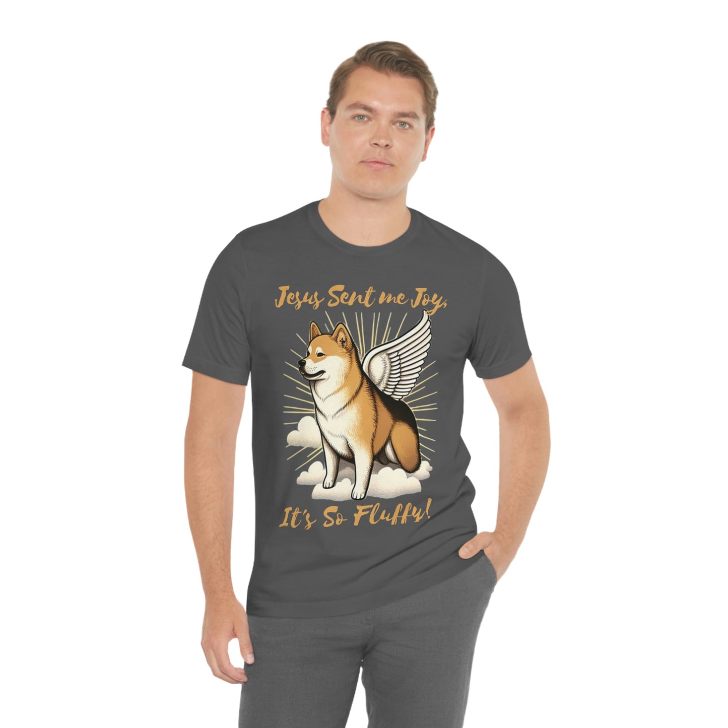 Jesus Sent me Joy | Shiba Inu | Unisex Jersey Short Sleeve Tee