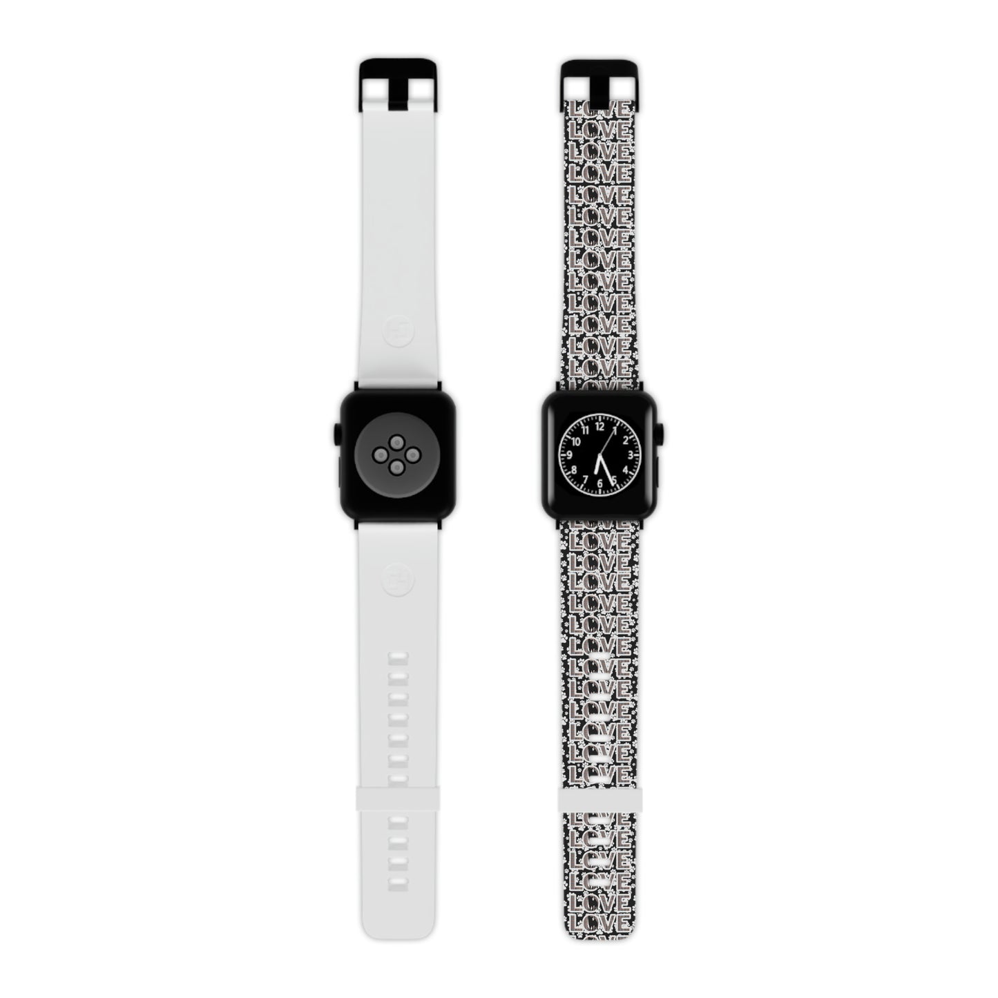 Love Your Shiba Inu in Style with Custom 'LOVE' Apple Watch Band- Durable Sublimation Print