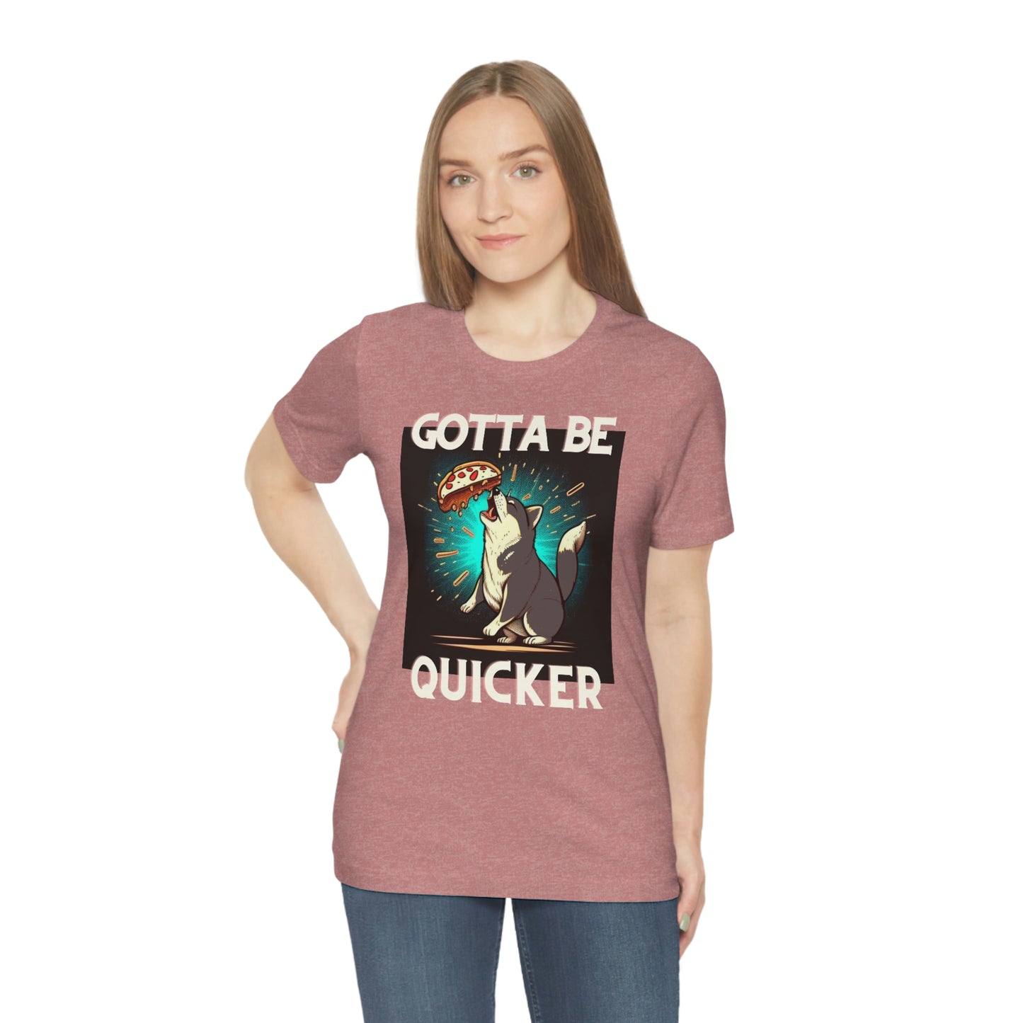 Gotta Be Quicker | Shiba Inu | Unisex Jersey Short Sleeve Tee