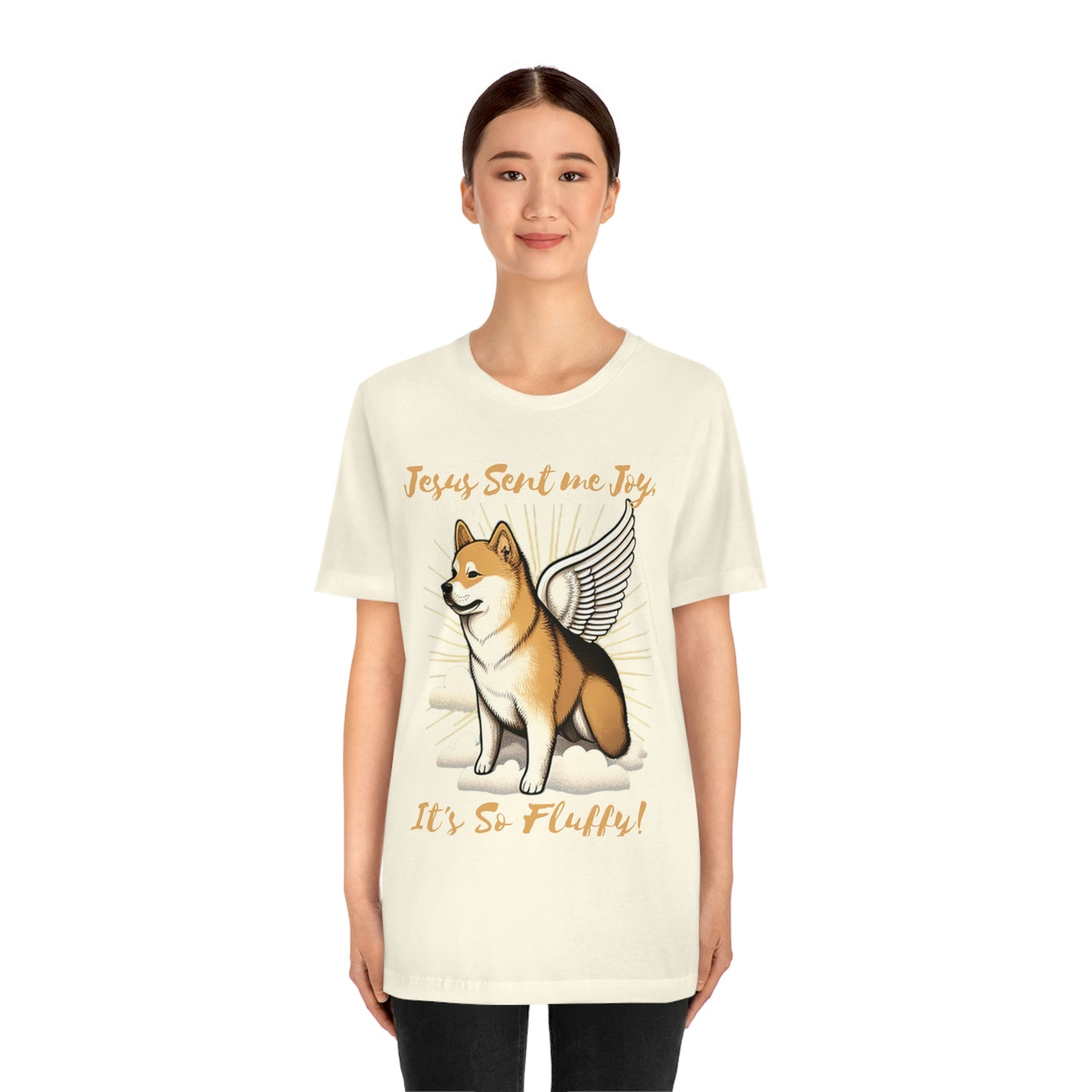 Jesus Sent me Joy | Shiba Inu | Unisex Jersey Short Sleeve Tee