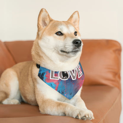 Shiba Inu Pet Bandana - Love Shiba Design Pet Bandana Collar - Durable, Washable, and Fun for All Pets! Great Shiba Inu Gift