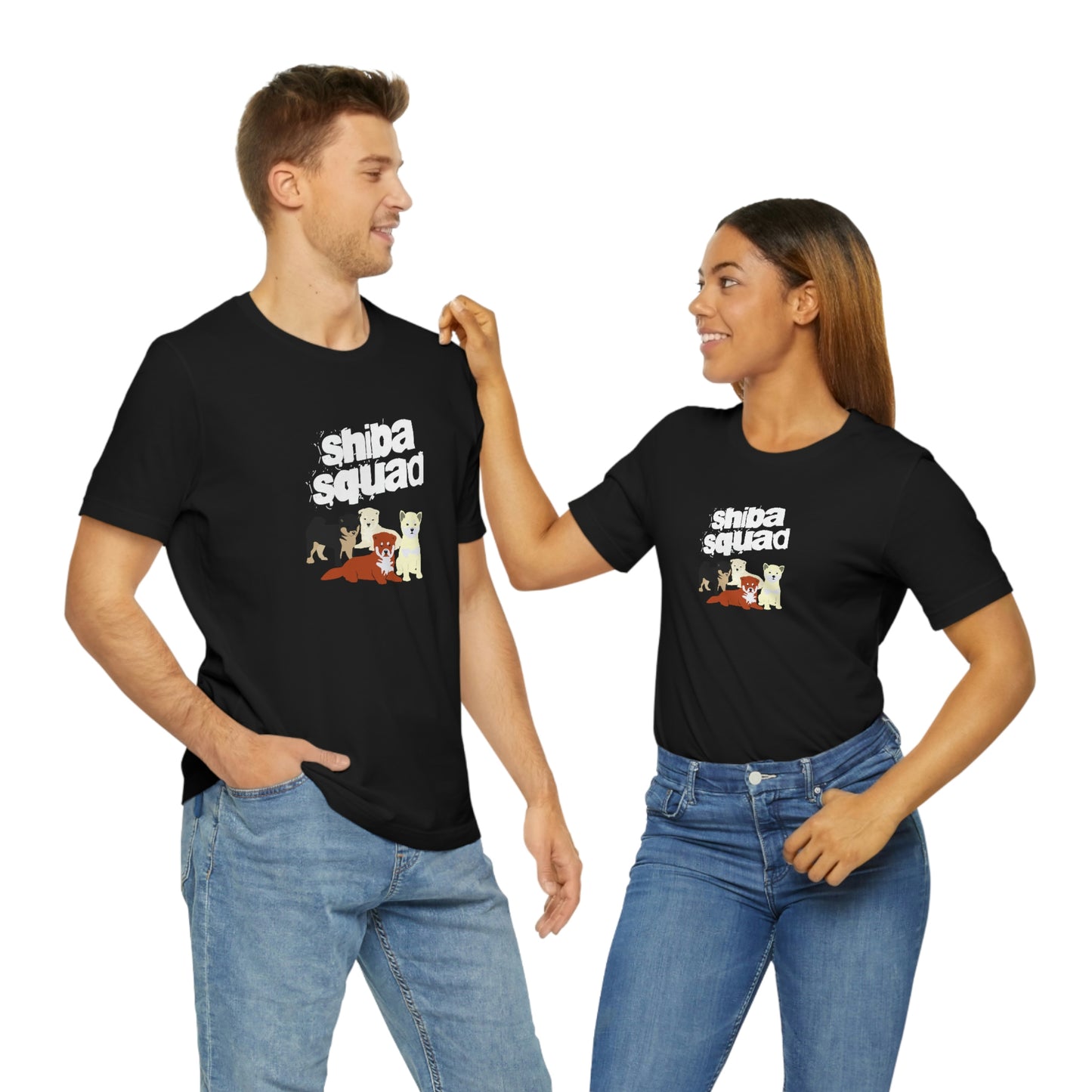 Unleash Your Inner Shiba Squad with Our Adorable T-Shirt Featuring 3 Cute Shiba Inus!