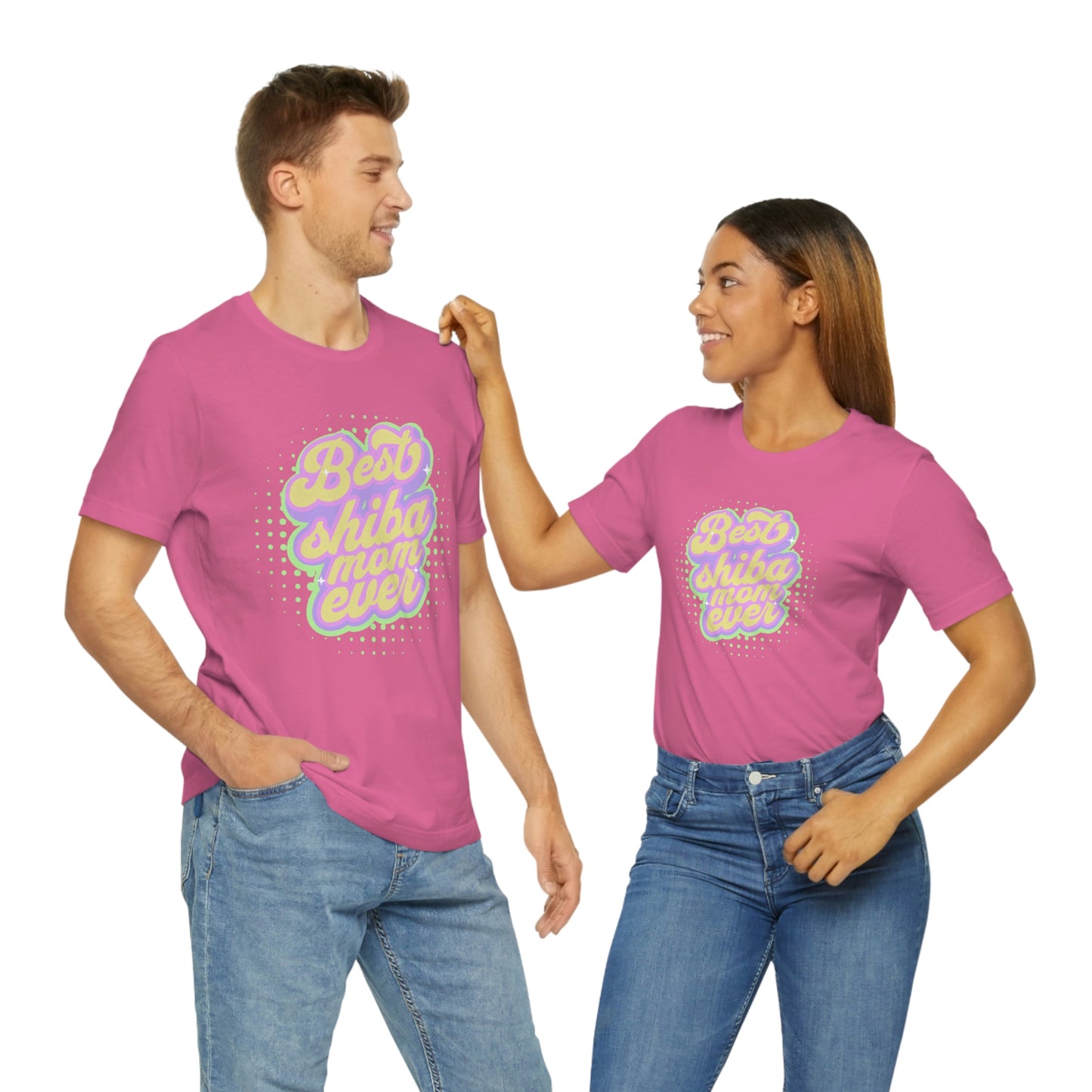 "Best Shiba Mom Ever T-Shirt - Soft, Comfortable Tee Dual Side Seams in a Retail Fit