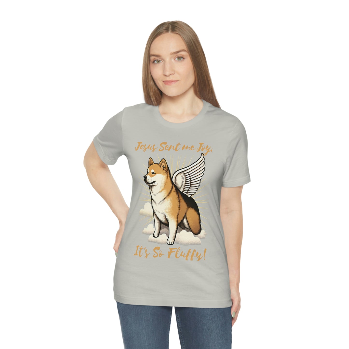 Jesus Sent me Joy | Shiba Inu | Unisex Jersey Short Sleeve Tee