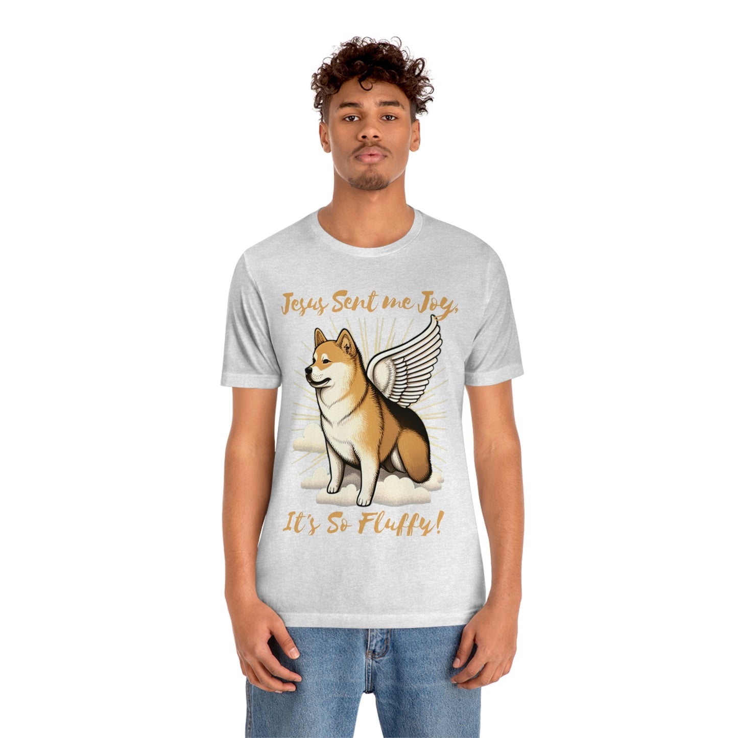 Jesus Sent me Joy | Shiba Inu | Unisex Jersey Short Sleeve Tee