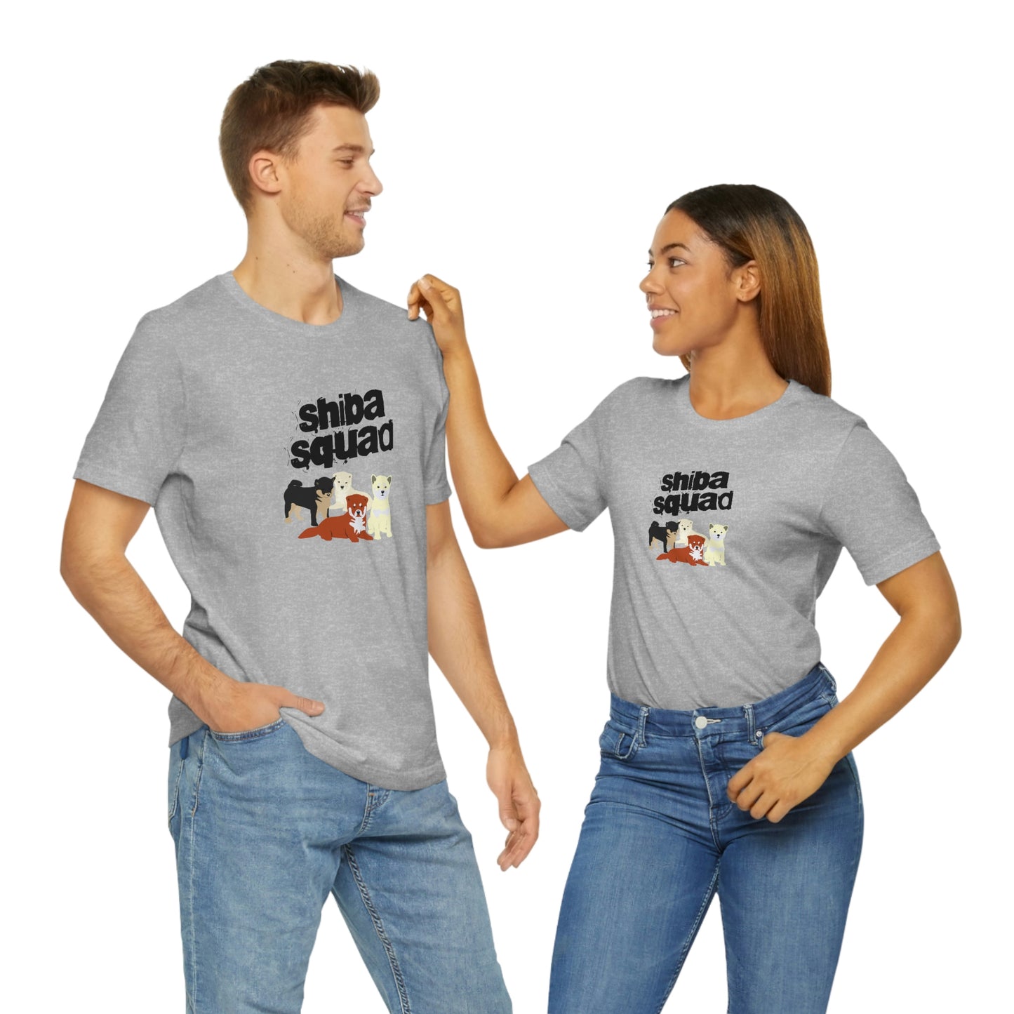 Unleash Your Inner Shiba Squad with Our Adorable T-Shirt Featuring 3 Cute Shiba Inus!