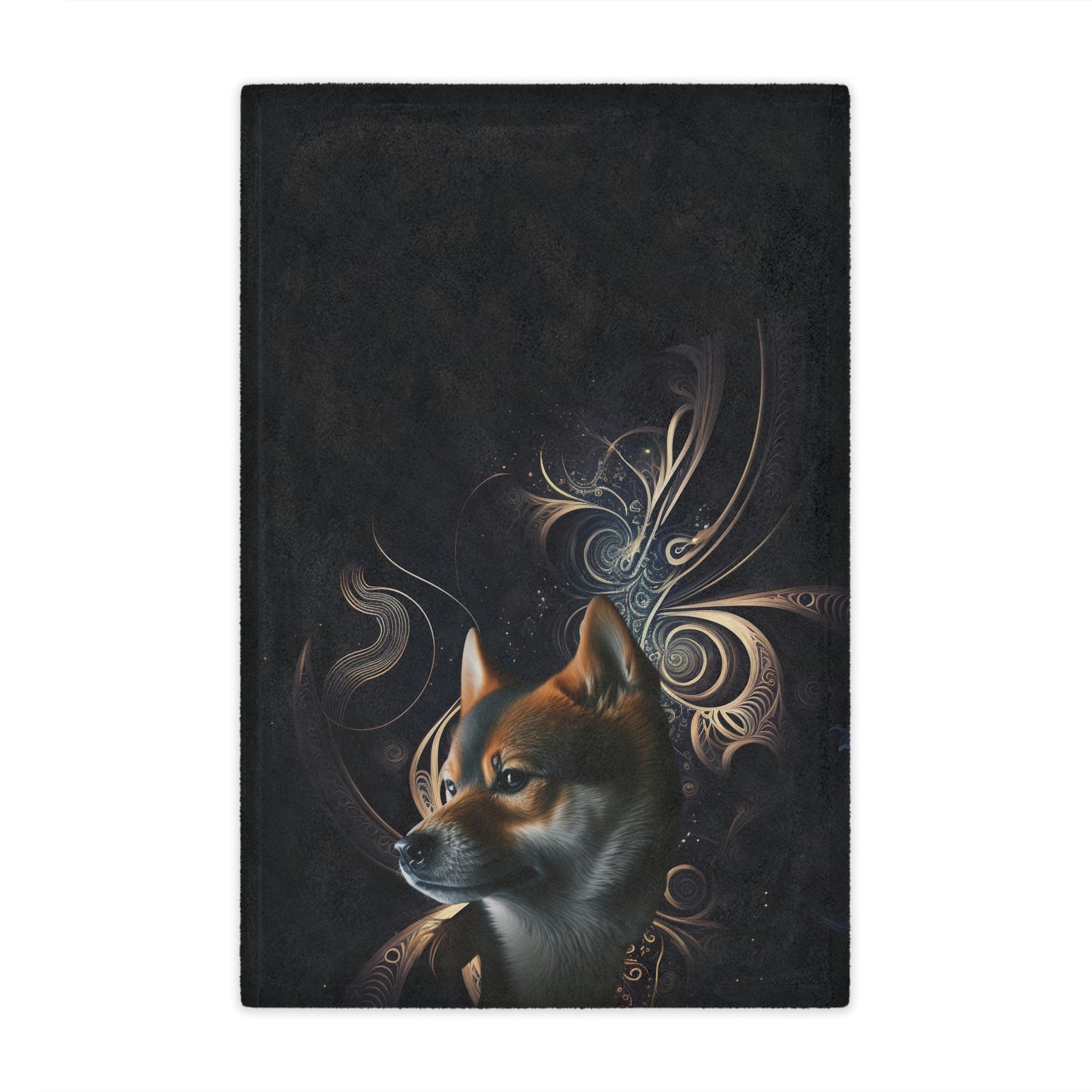 Black and Brown Shiba Inu | Minky Blanket