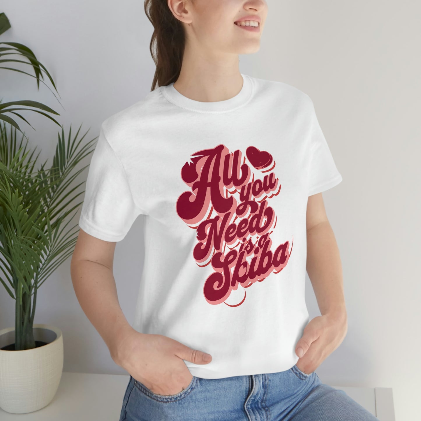 Comfy Shiba Love T-Shirt with "All You Need is a Shiba" Design - Perfect Gift for Shiba Lovers!