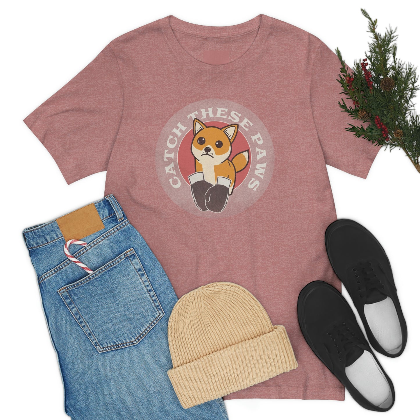 Catch These Paws: Shiba Inu Boxing Gloves Classic T-Shirt - Soft Cotton