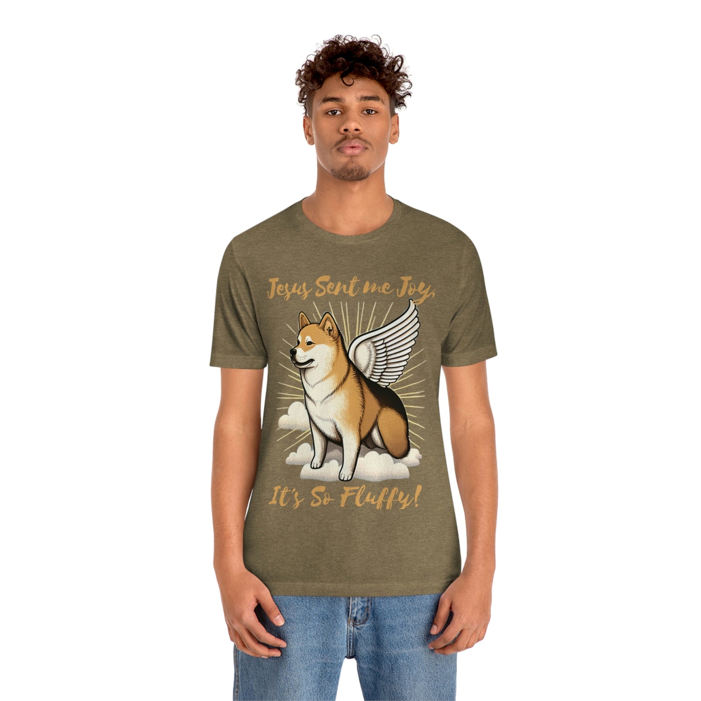 Jesus Sent me Joy | Shiba Inu | Unisex Jersey Short Sleeve Tee