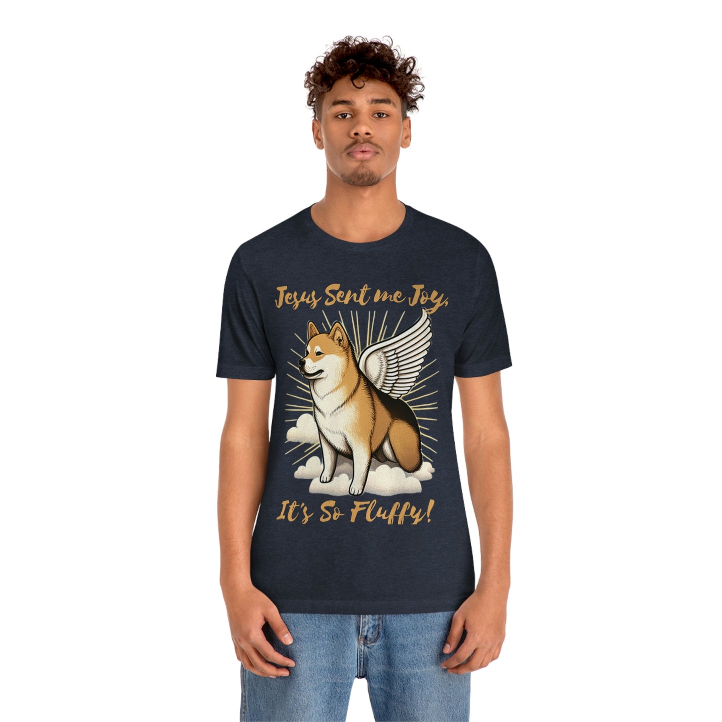 Jesus Sent me Joy | Shiba Inu | Unisex Jersey Short Sleeve Tee