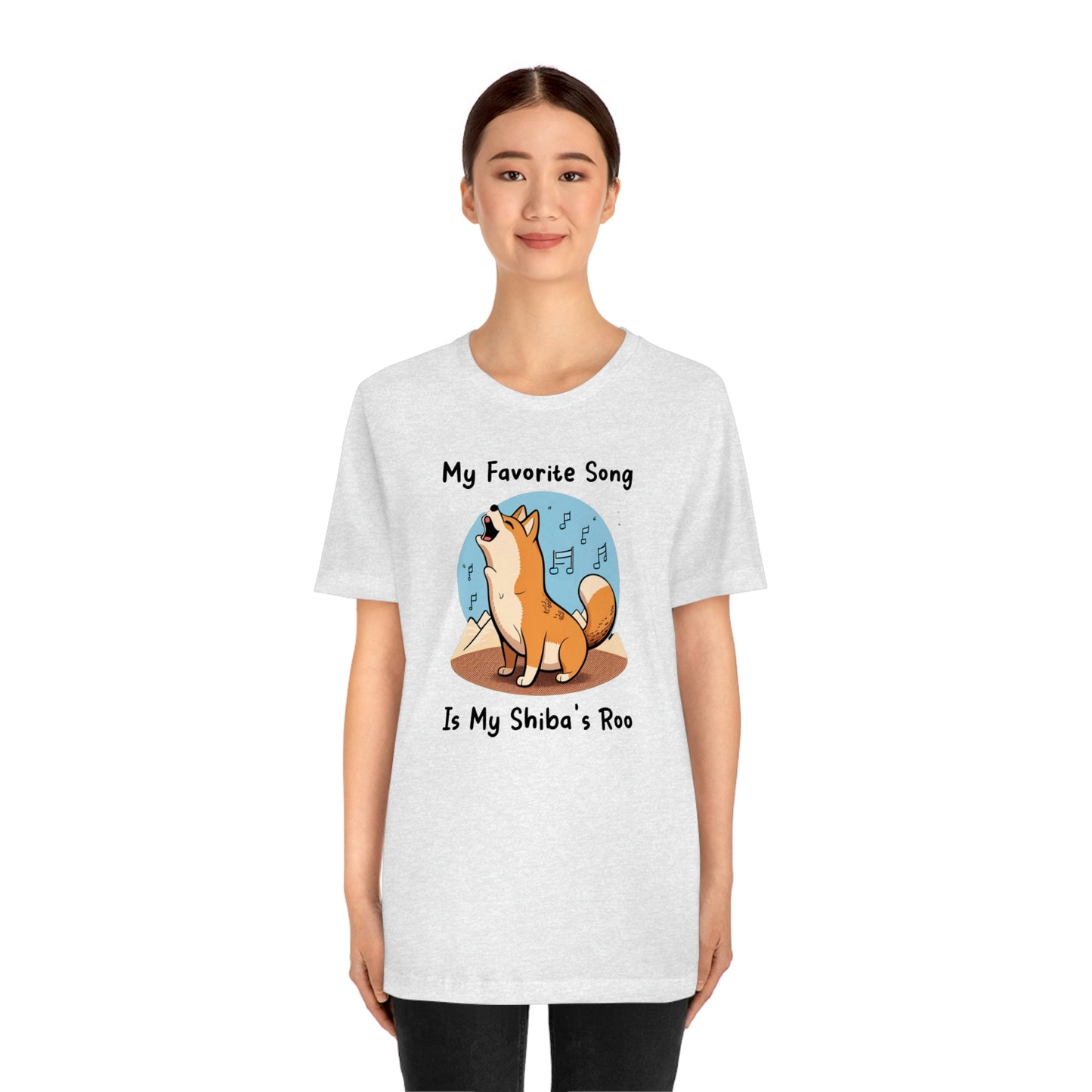 My Favorite Song - Black Ink | Shiba Inu | Unisex Jersey Short Sleeve Tee