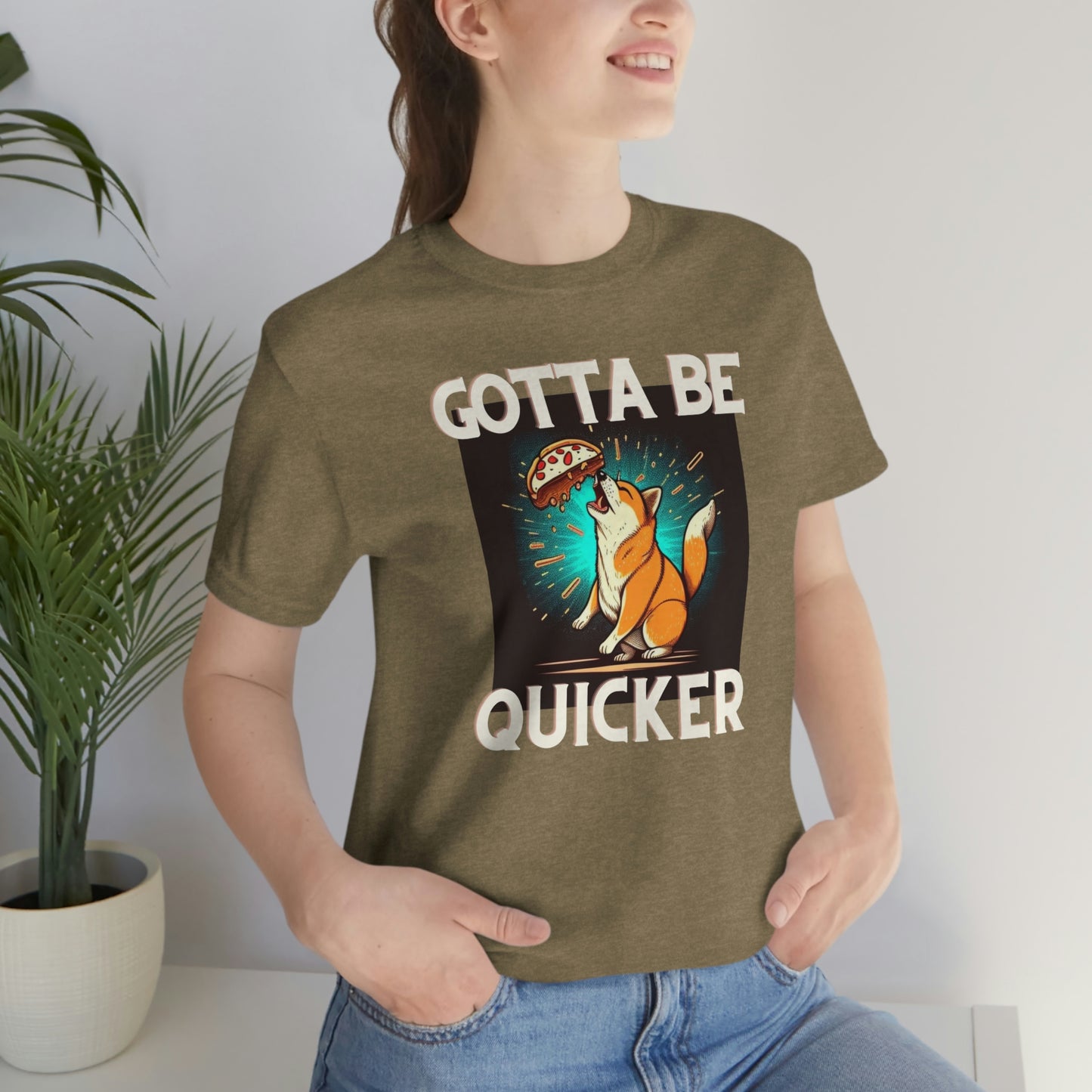 Gotta Be Quicker | Shiba  Inu | Unisex Jersey Short Sleeve Tee