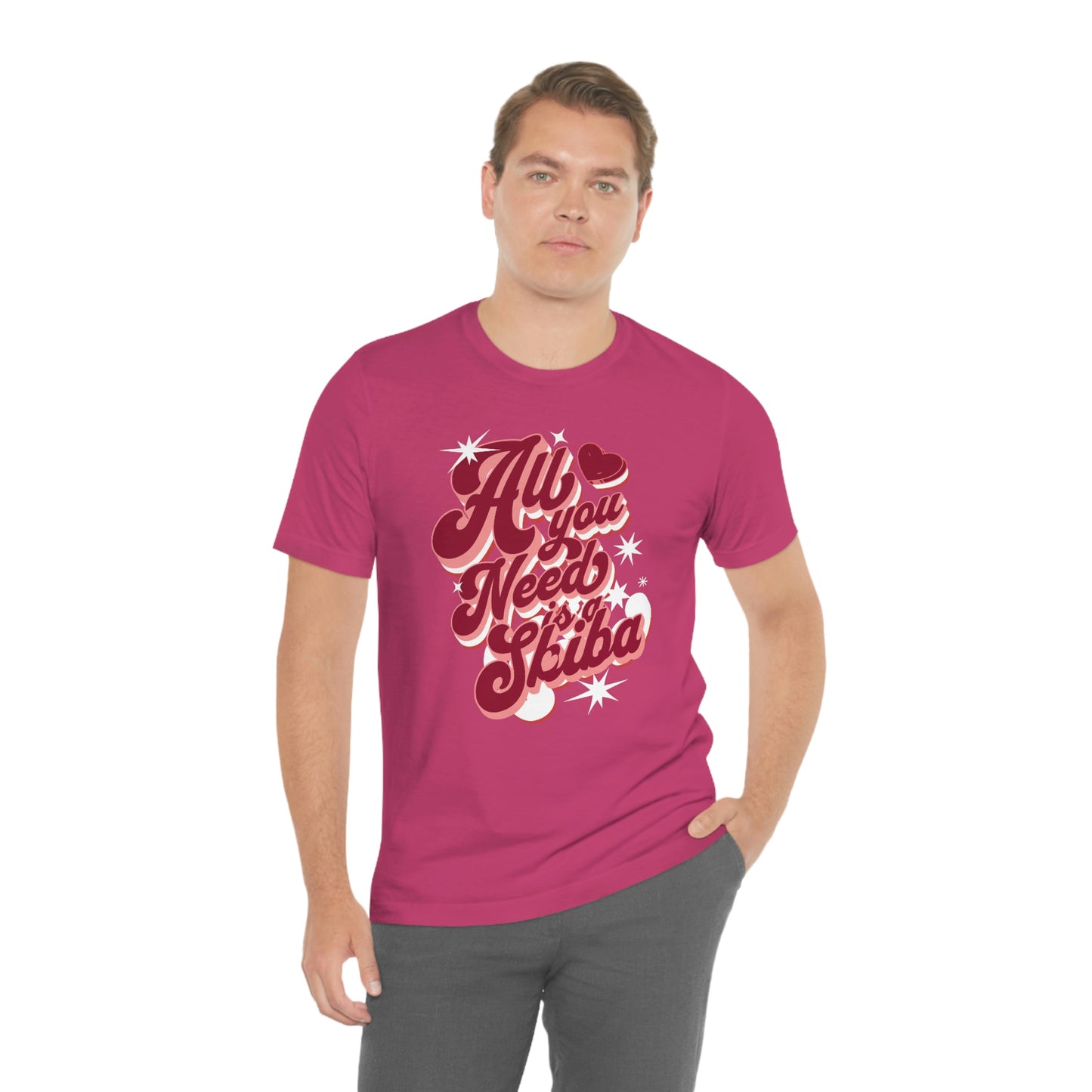 Comfy Shiba Love T-Shirt with "All You Need is a Shiba" Design - Perfect Gift for Shiba Lovers!