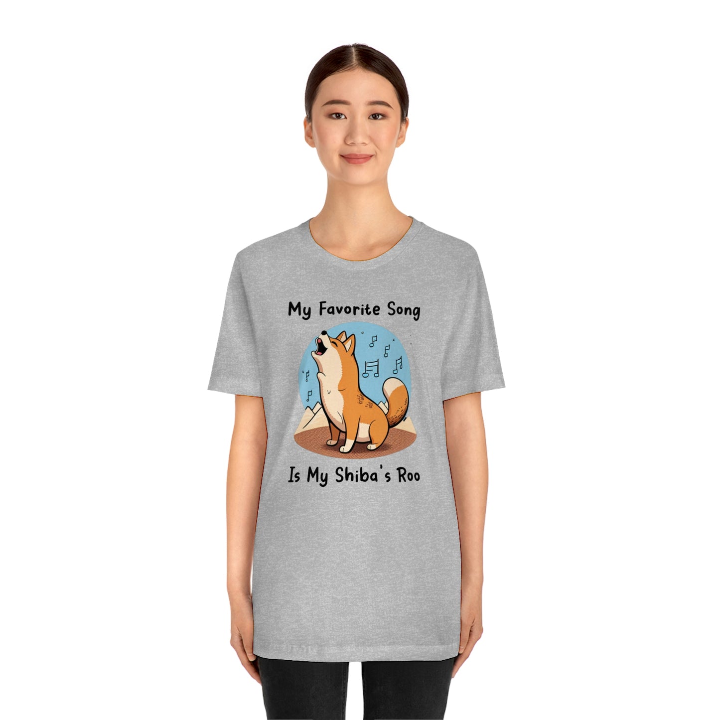 My Favorite Song - Black Ink | Shiba Inu | Unisex Jersey Short Sleeve Tee