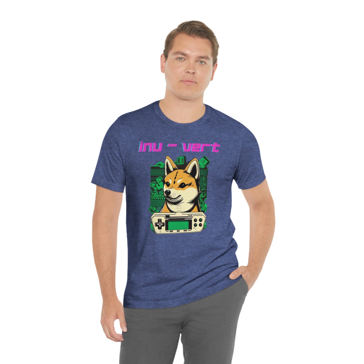 Inu - Vert Shiba Inu Funny Gamer Tshirt | Dog Owner Top