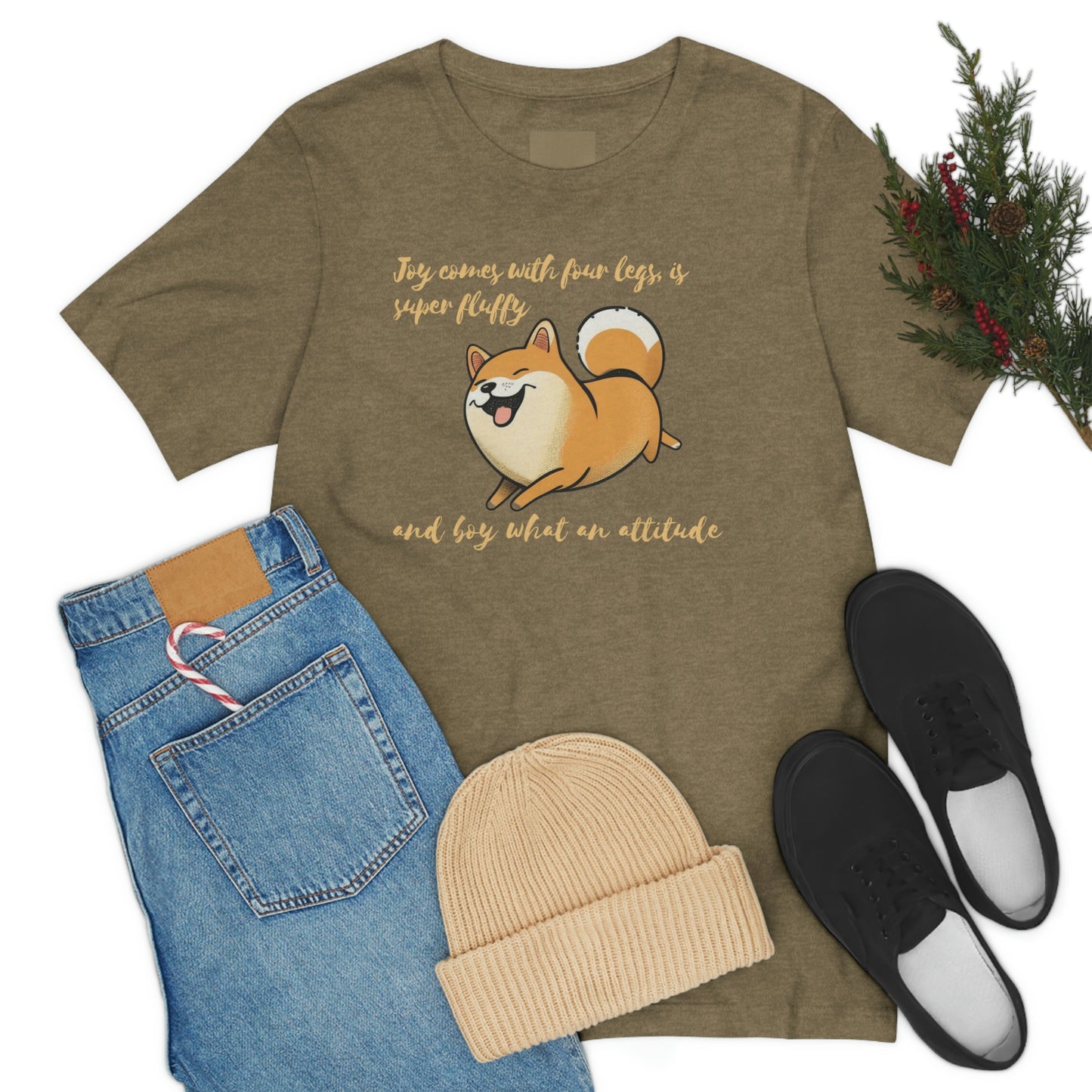 Boy, What an Attitude | Shiba Inu | Unisex Jersey Short Sleeve Tee