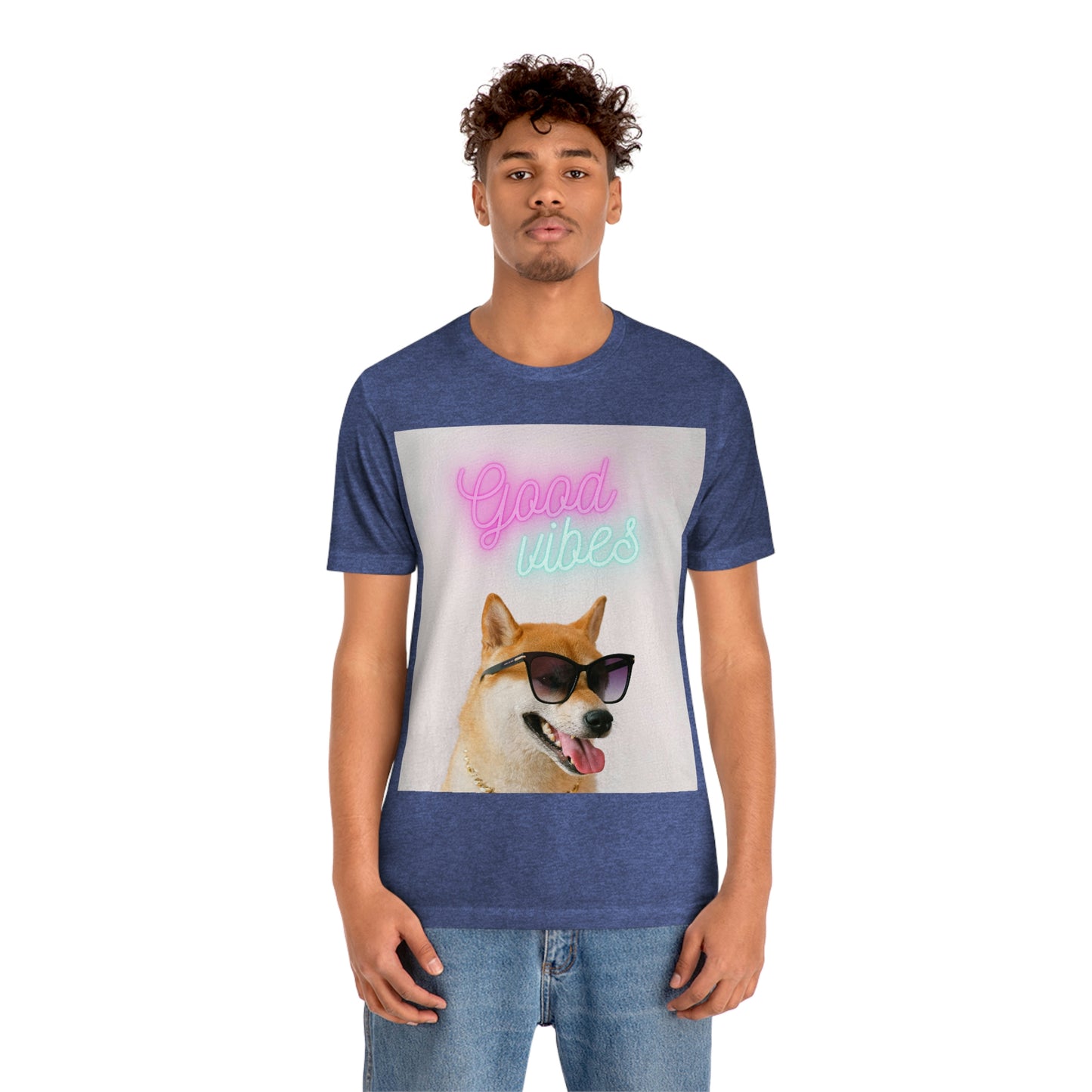 Good Vibes | Shiba Inu | Unisex Jersey Short Sleeve Tee