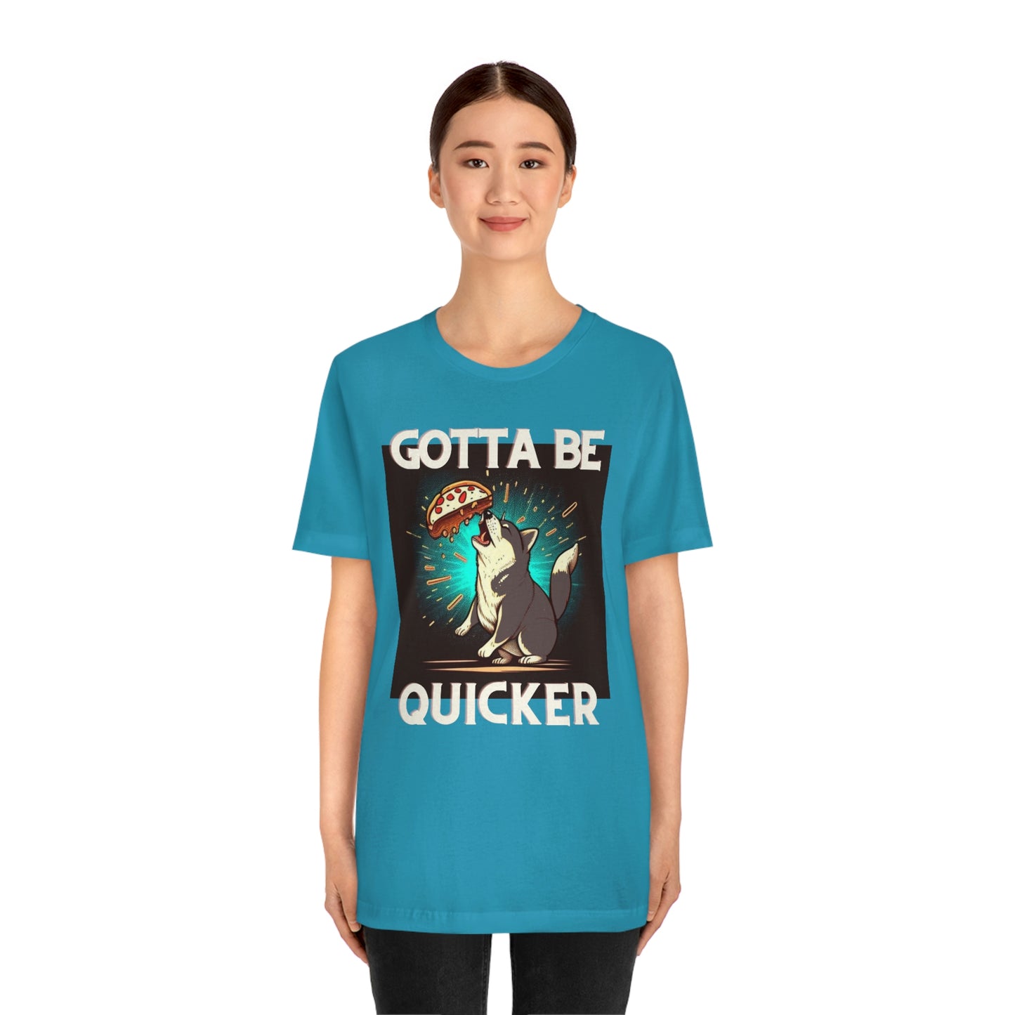 Gotta Be Quicker | Shiba Inu | Unisex Jersey Short Sleeve Tee