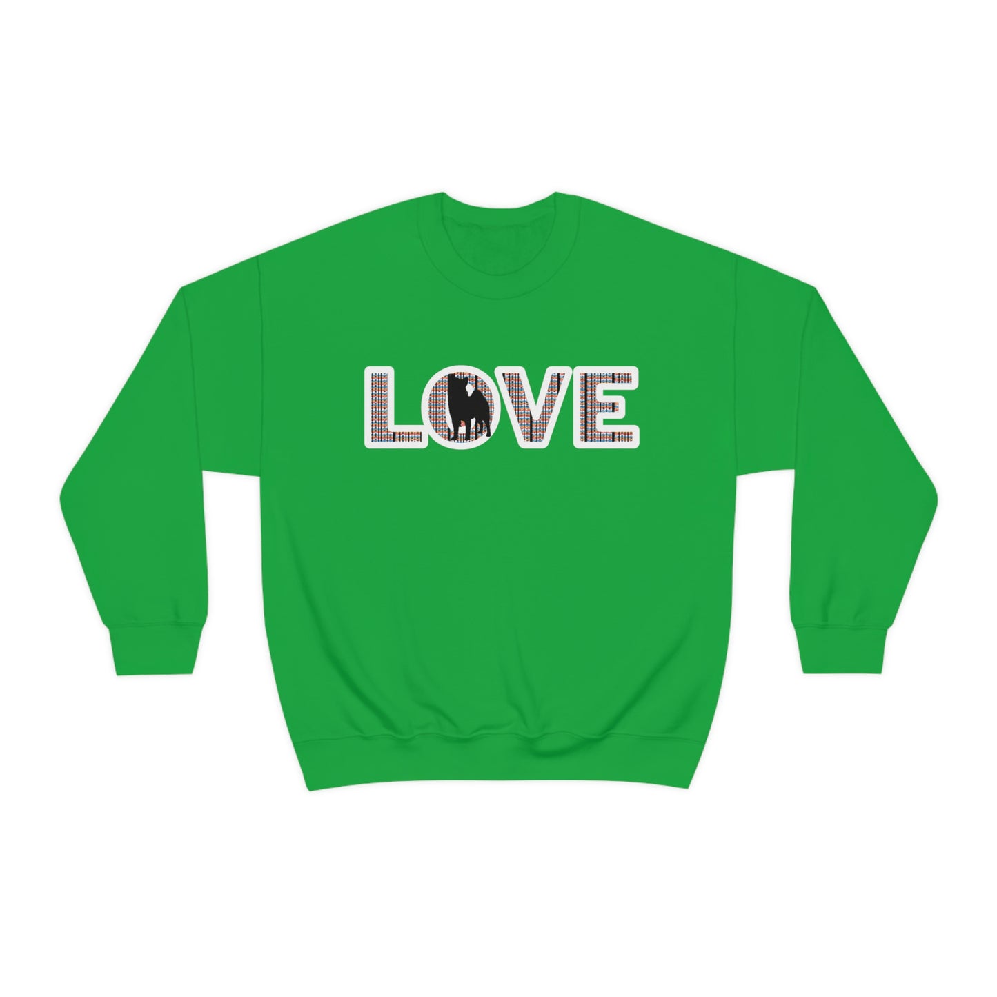 Shiba Inu Sweatshirt - 'LOVE' Shiba's Design - Crewneck Sweatshirt - Soft, Warm, and Stylish Great Warm Shiba Inu Gift for a Shiba Inu Lover