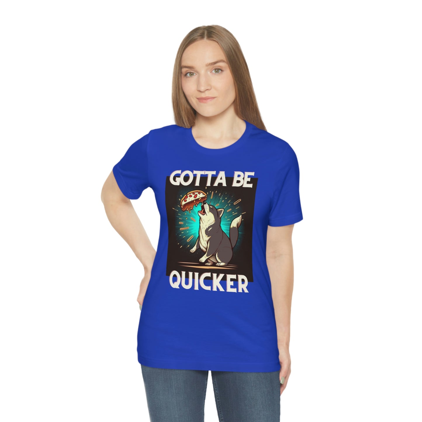 Gotta Be Quicker | Shiba Inu | Unisex Jersey Short Sleeve Tee