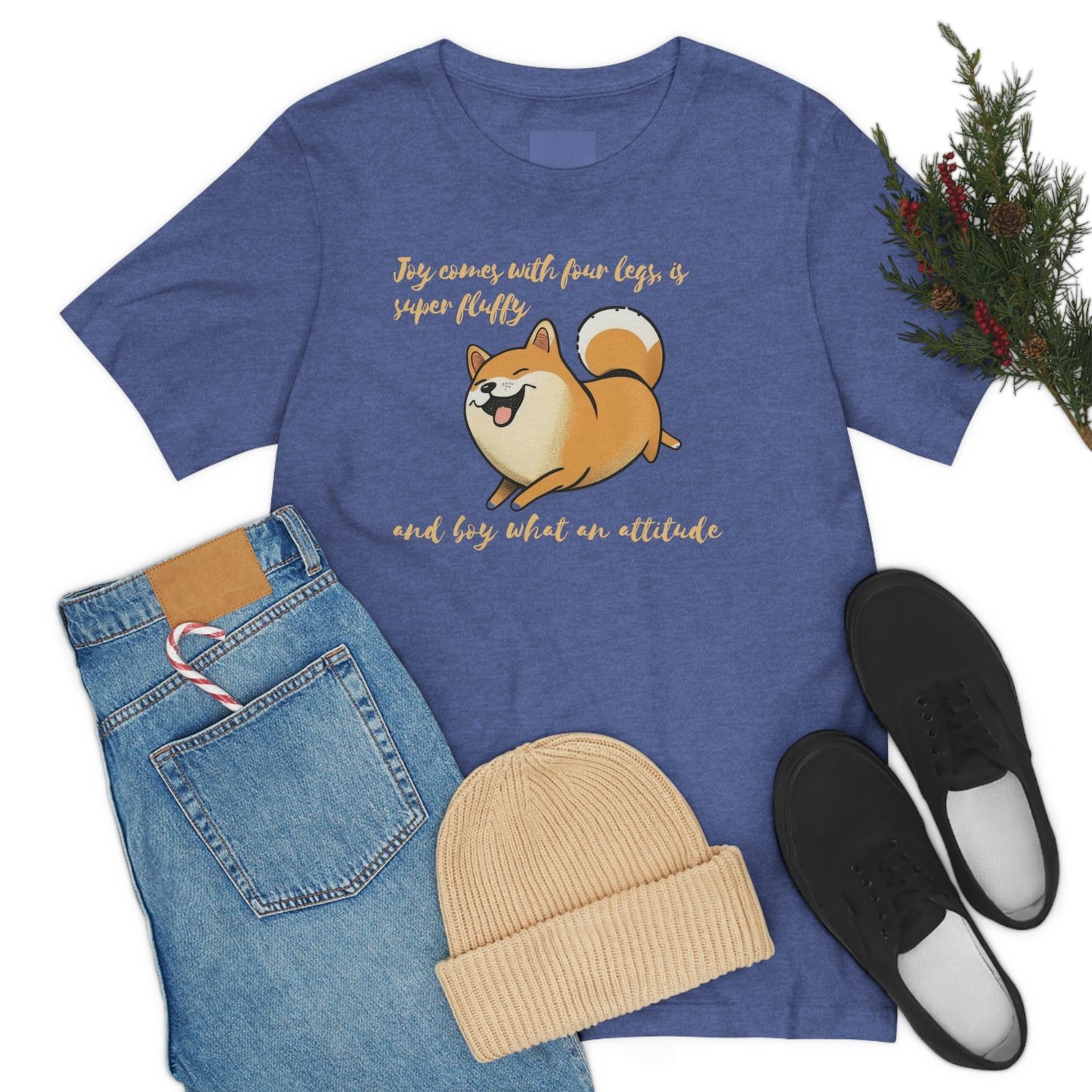 Boy, What an Attitude | Shiba Inu | Unisex Jersey Short Sleeve Tee