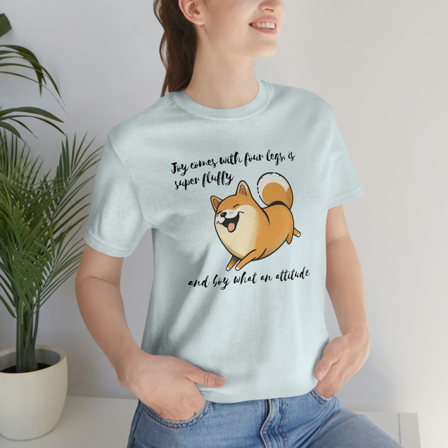 Boy, What an Attitude | Shiba Inu | Unisex Jersey Short Sleeve Tee