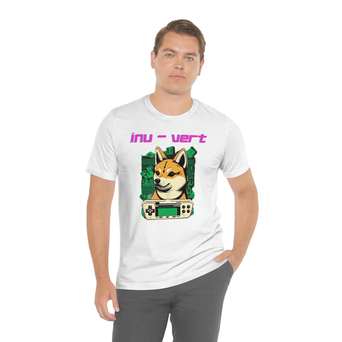 Inu - Vert Shiba Inu Funny Gamer Tshirt | Dog Owner Top