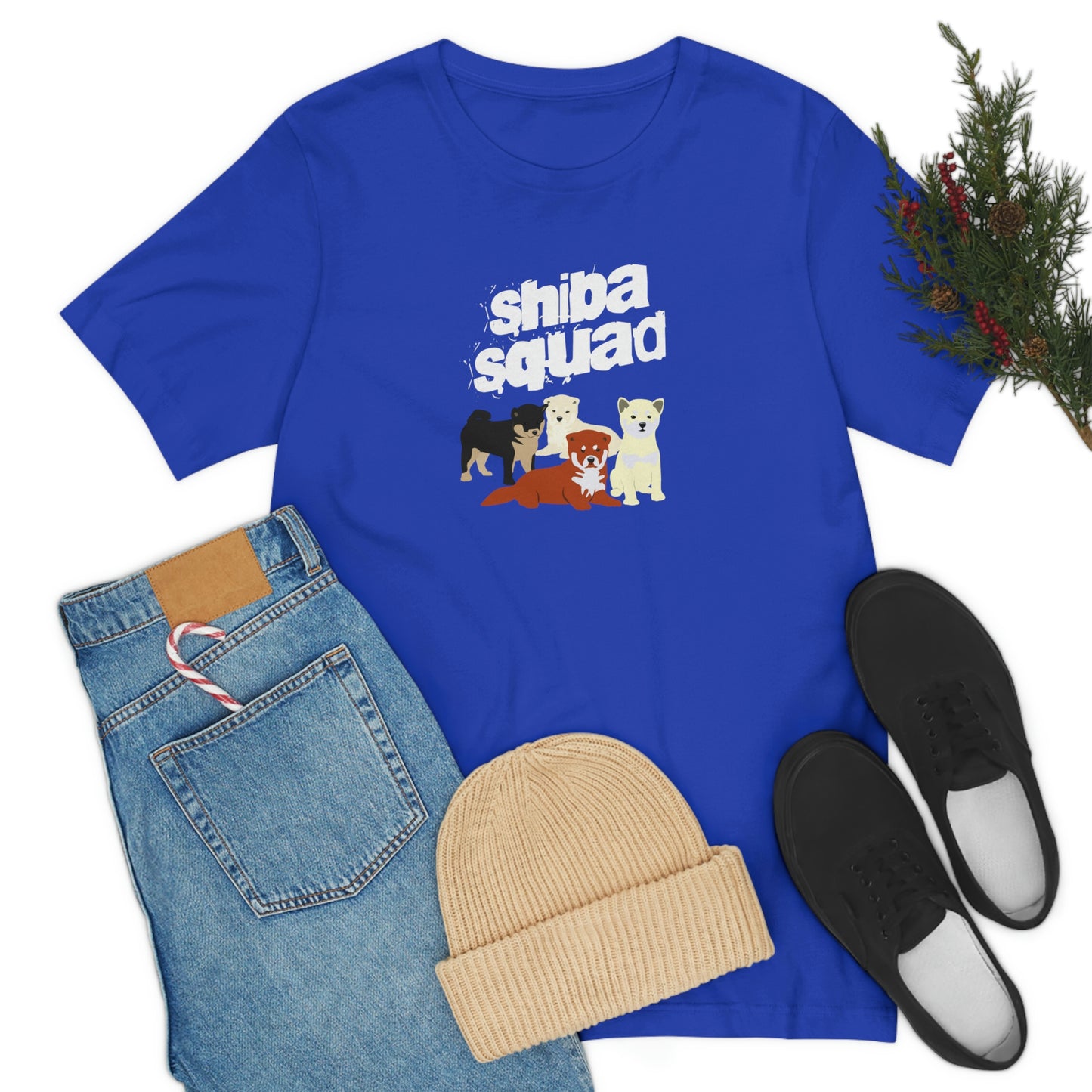 Unleash Your Inner Shiba Squad with Our Adorable T-Shirt Featuring 3 Cute Shiba Inus!