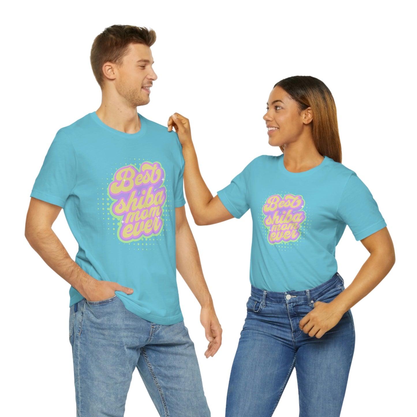 "Best Shiba Mom Ever T-Shirt - Soft, Comfortable Tee Dual Side Seams in a Retail Fit