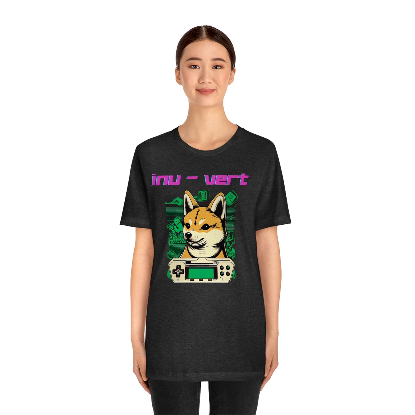 Inu - Vert Shiba Inu Funny Gamer Tshirt | Dog Owner Top