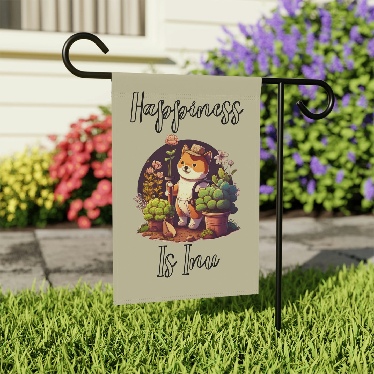 Happiness | Shiba Inu | Garden & House Banner