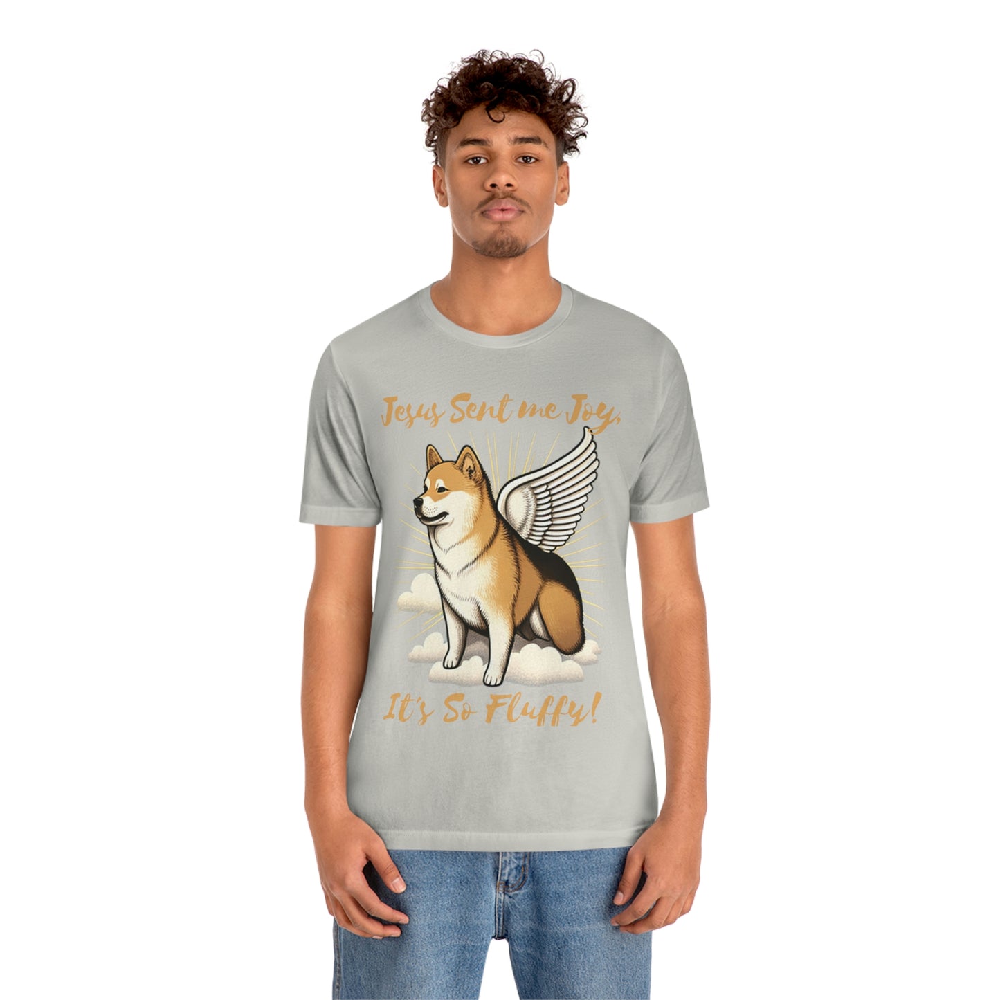 Jesus Sent me Joy | Shiba Inu | Unisex Jersey Short Sleeve Tee