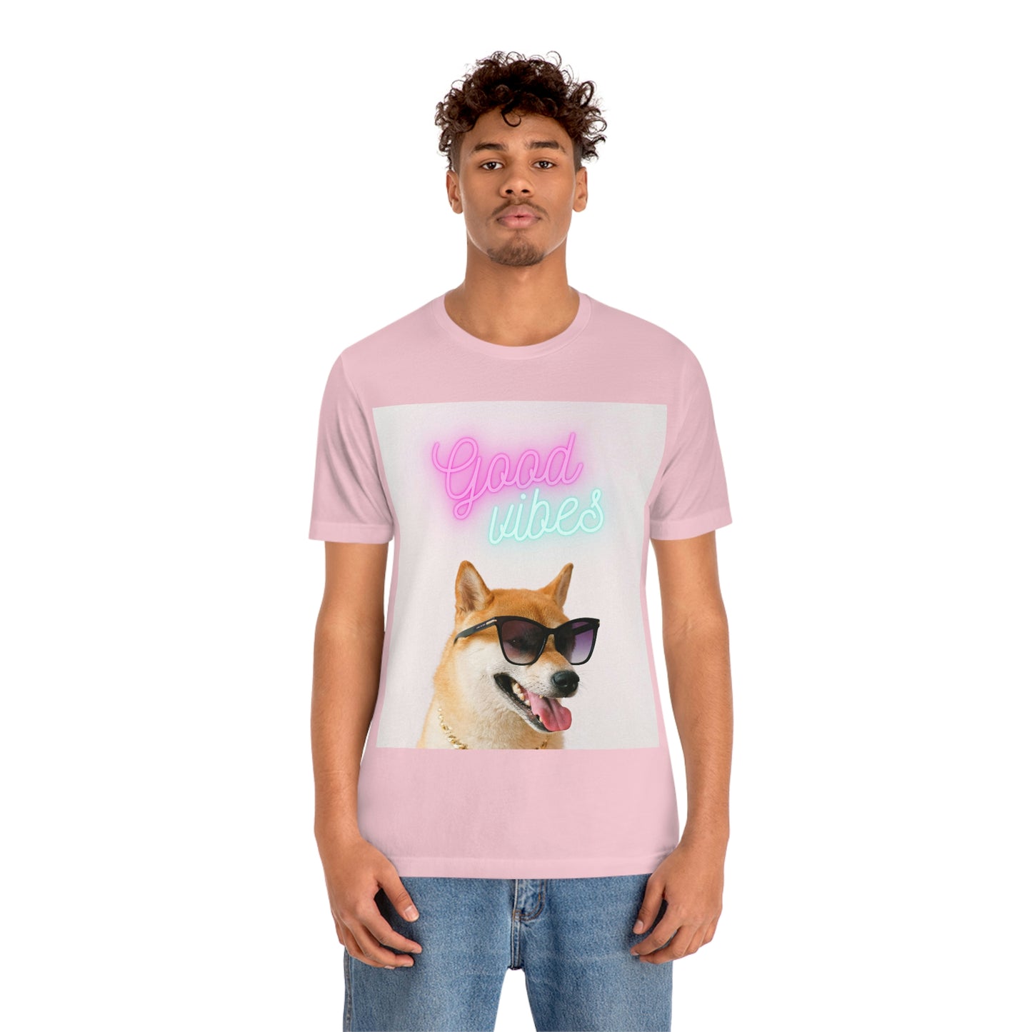 Good Vibes | Shiba Inu | Unisex Jersey Short Sleeve Tee