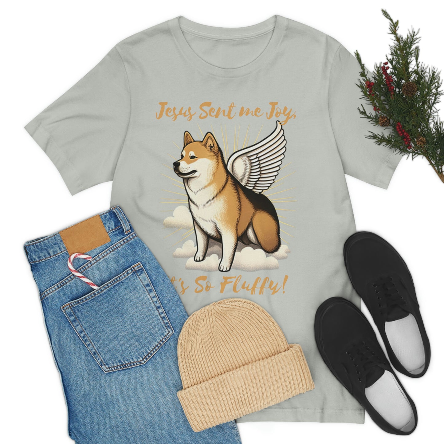 Jesus Sent me Joy | Shiba Inu | Unisex Jersey Short Sleeve Tee