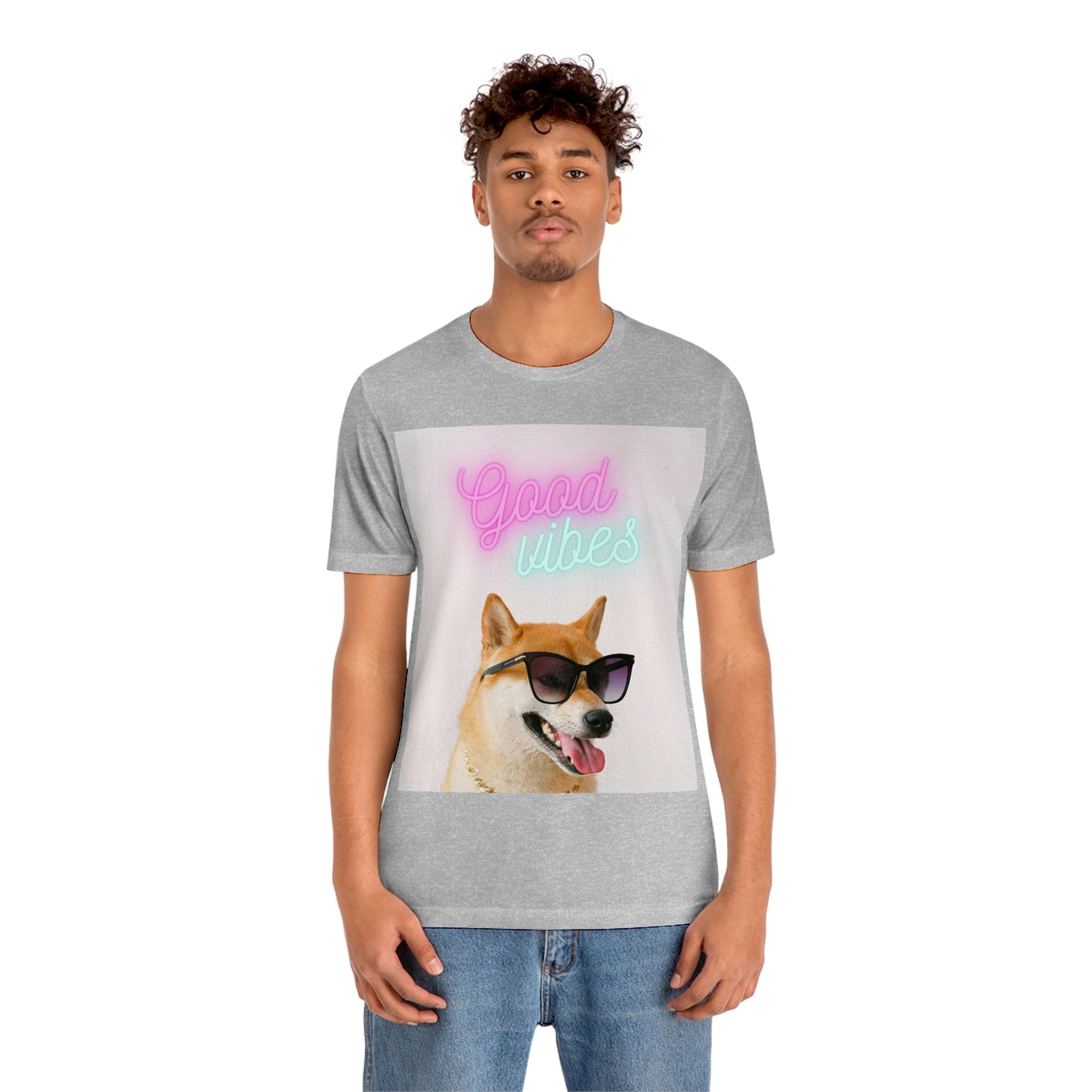 Good Vibes | Shiba Inu | Unisex Jersey Short Sleeve Tee