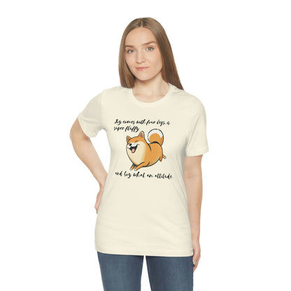 Boy, What an Attitude | Shiba Inu | Unisex Jersey Short Sleeve Tee